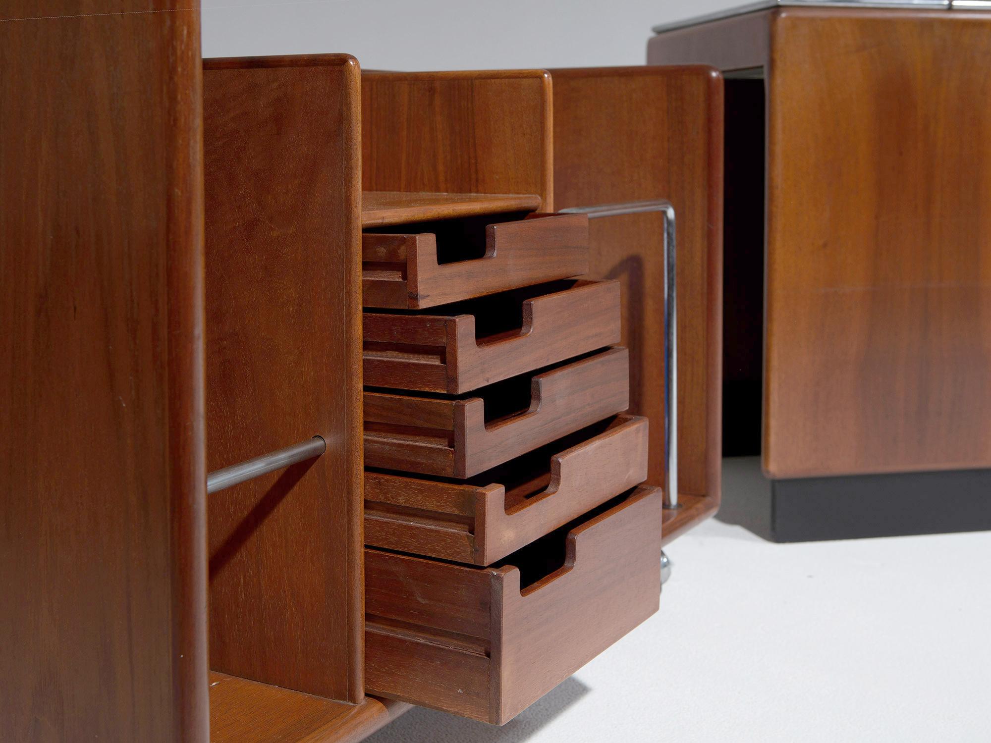 Pair of Storage Bed Headboards by Fabio Lenci for Bernini, Italy, 1970s 5