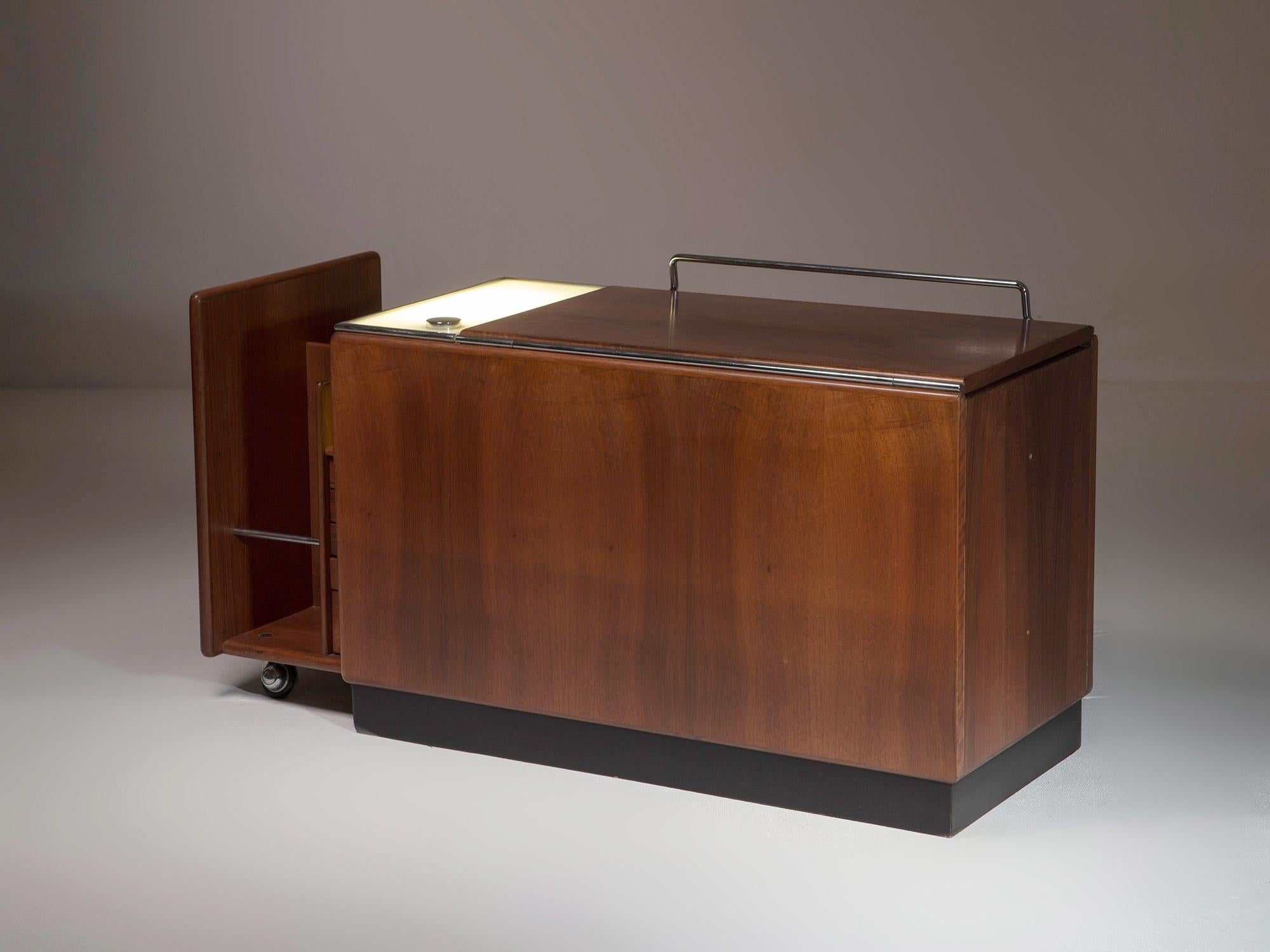 Pair of Storage Bed Headboards by Fabio Lenci for Bernini, Italy, 1970s 2