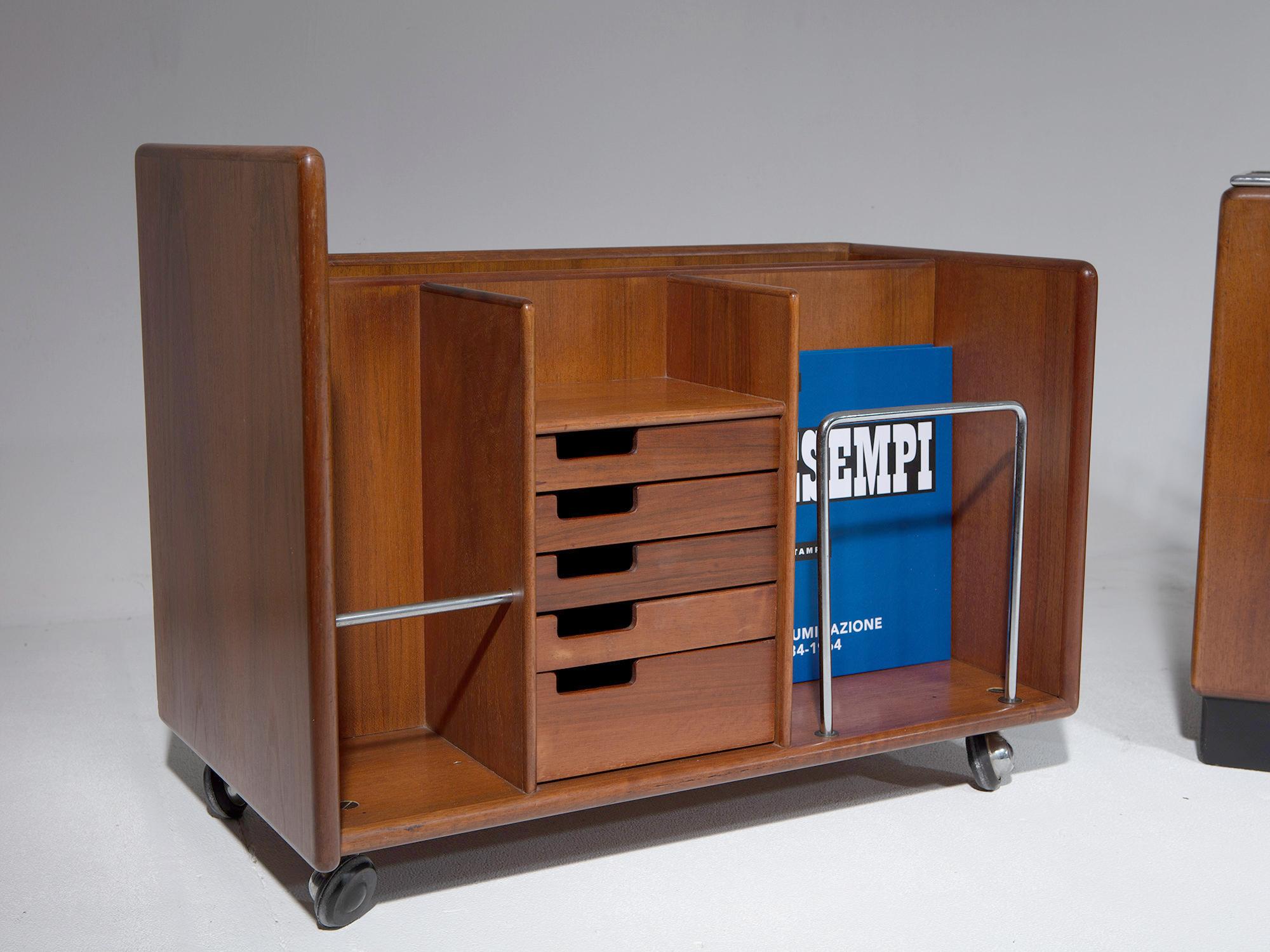 Pair of Storage Bed Headboards by Fabio Lenci for Bernini, Italy, 1970s 4