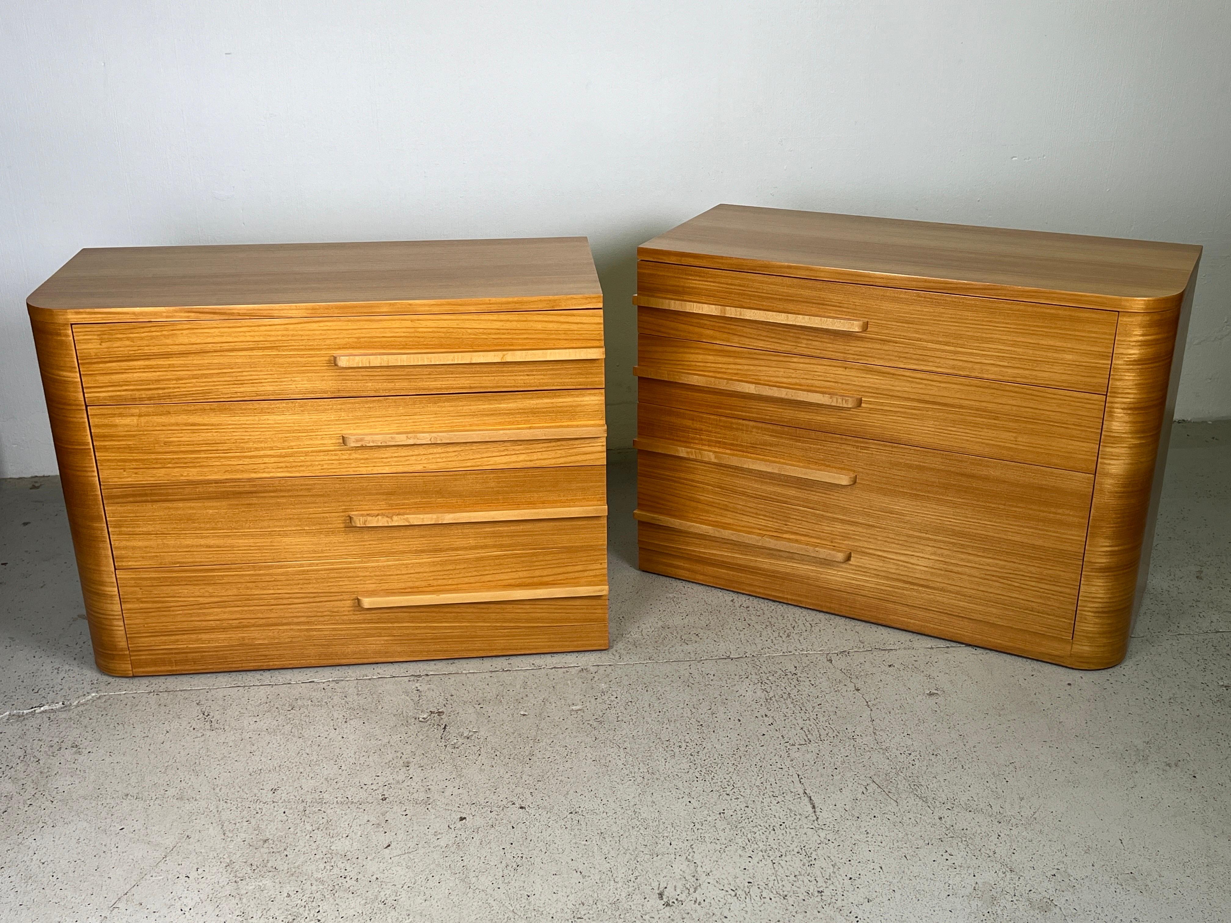 Pair of Streamline Dressers attributed to Donald Deskey  9