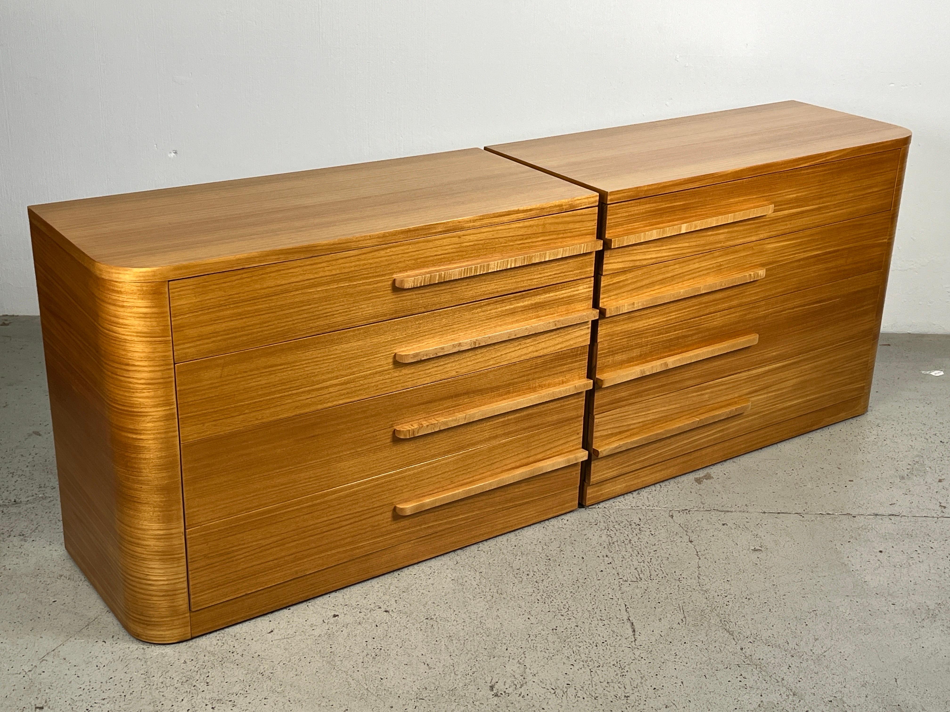 Pair of Streamline Dressers attributed to Donald Deskey  10