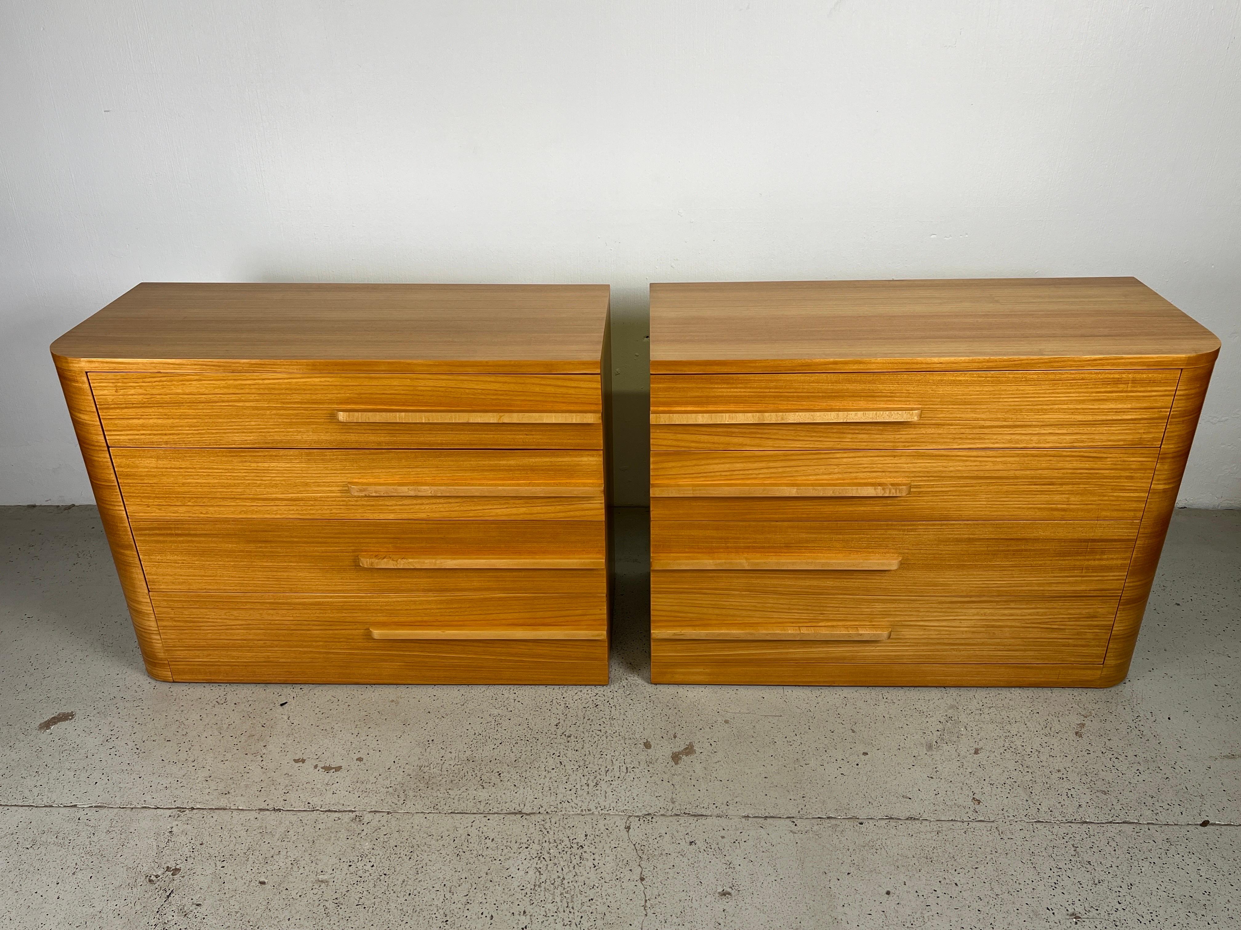 Mid-20th Century Pair of Streamline Dressers attributed to Donald Deskey 