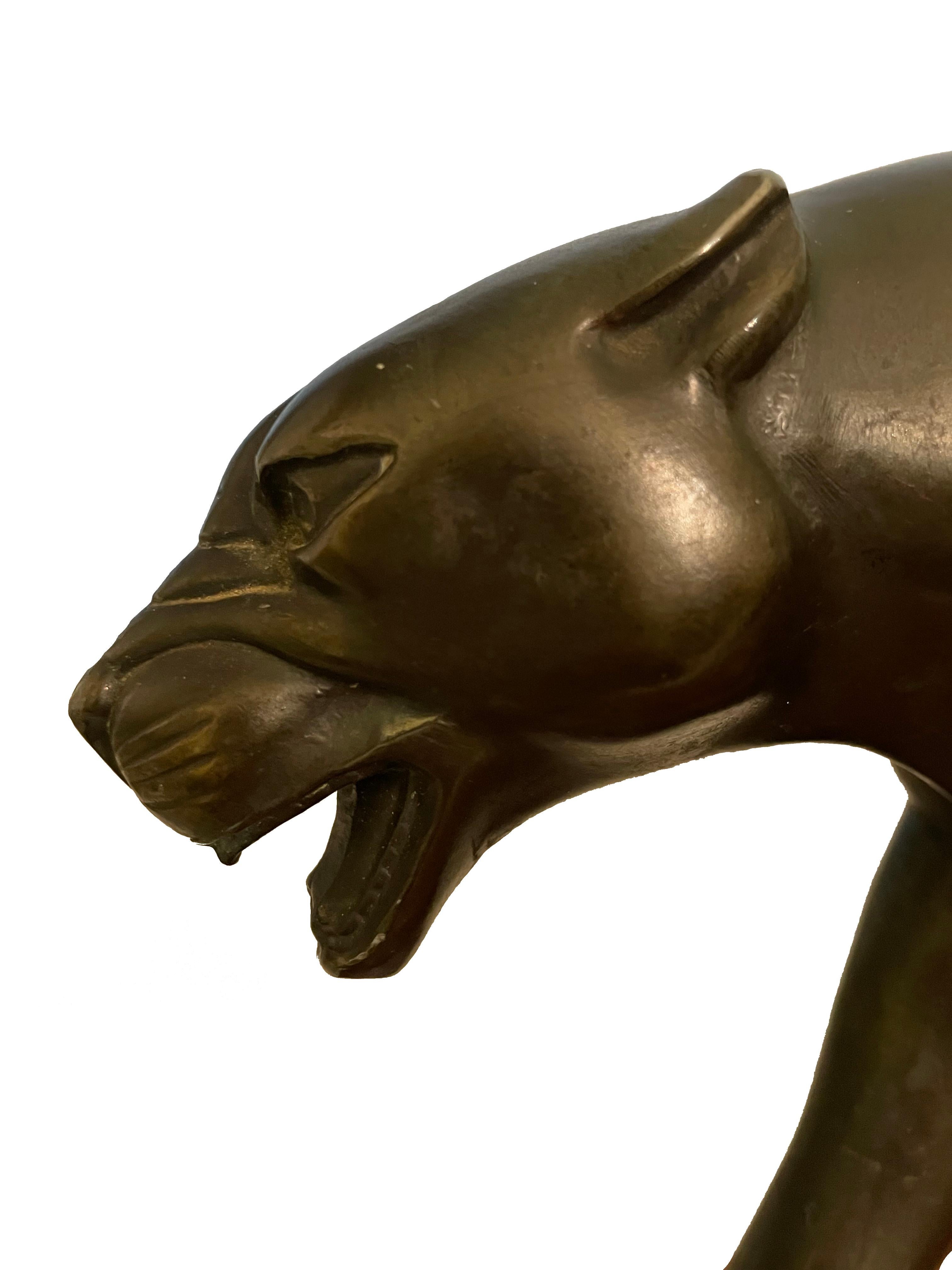 Européen Pair of striding panthers en vente