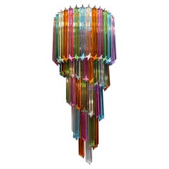 Pareja de llamativos apliques contemporáneos de prisma de cristal multicolor Vortigo