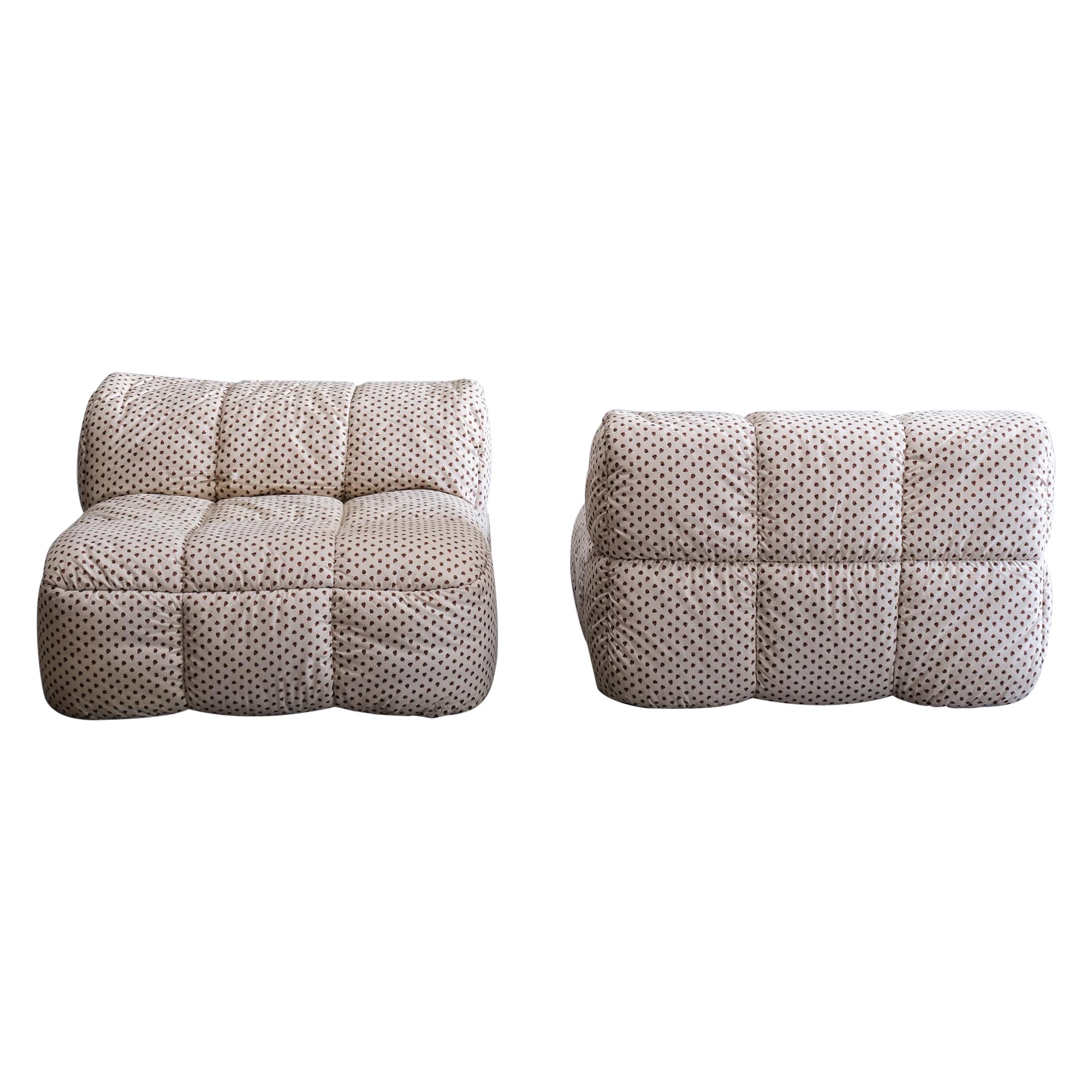 Pair of Strip Sofas by Cini Boeri for Arflex, 1970