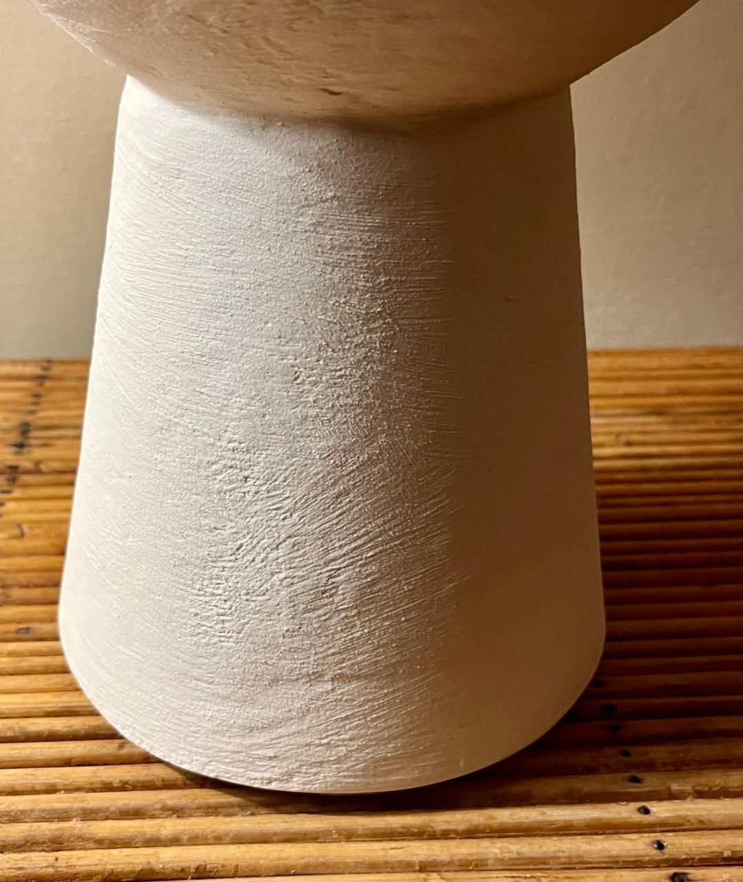 Pair of Stuccoed Plaster Table Lamps For Sale 1