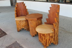 Pair of Studio Adirondack Southwest Chairs and Table