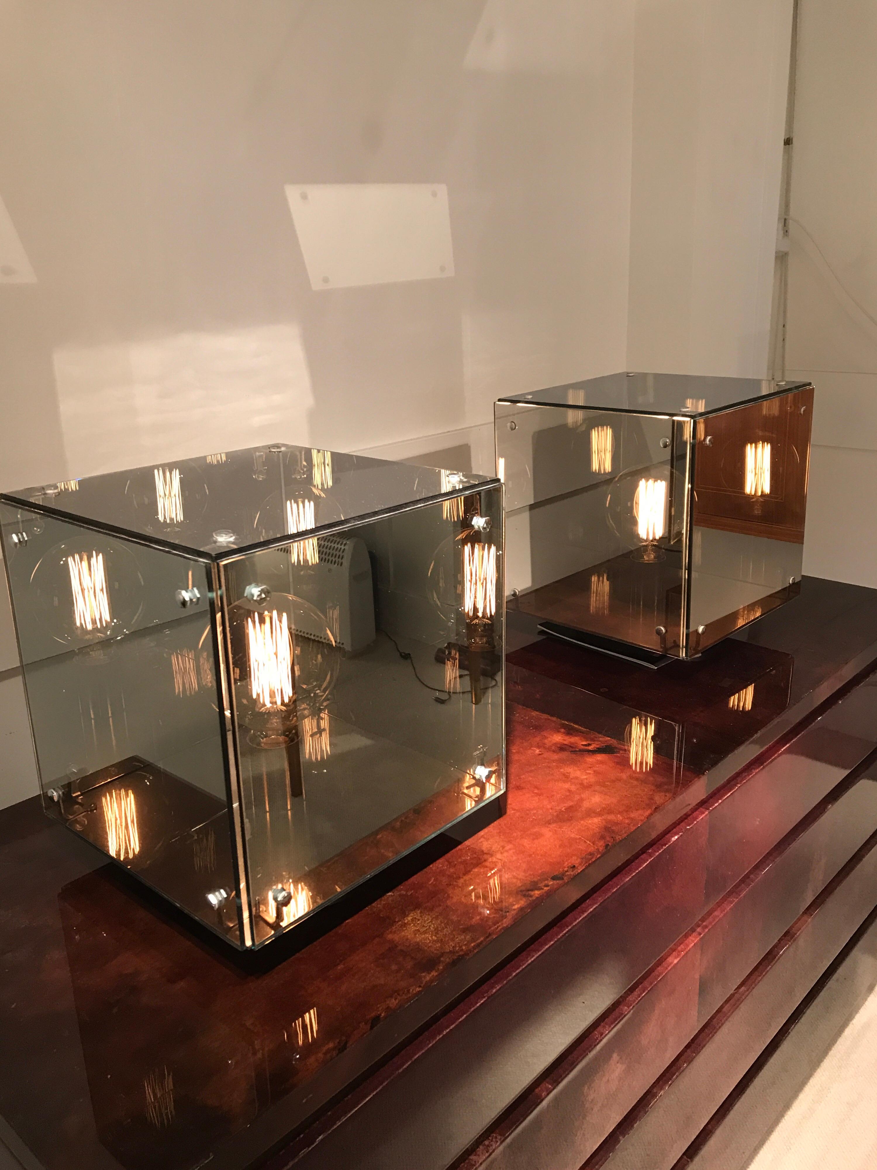 Italian Pair of Studio Arditi Mirror Lamps
