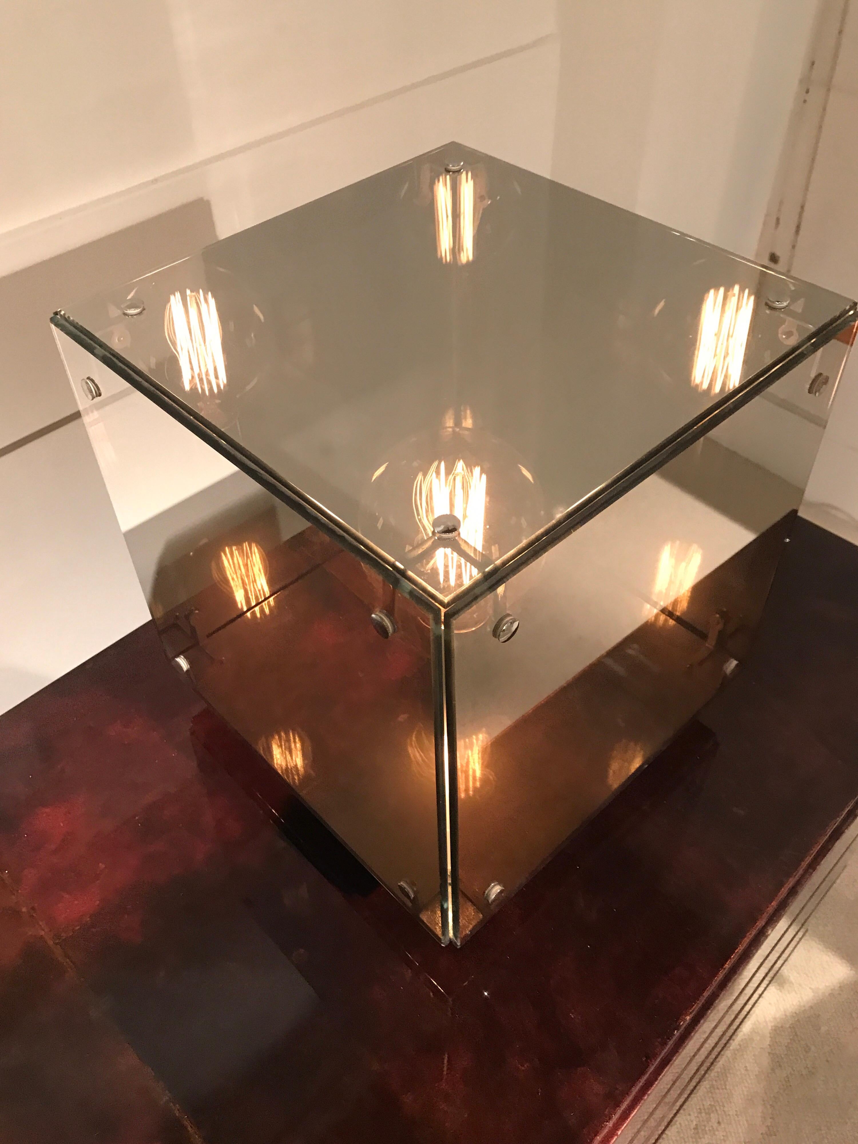 Late 20th Century Pair of Studio Arditi Mirror Lamps