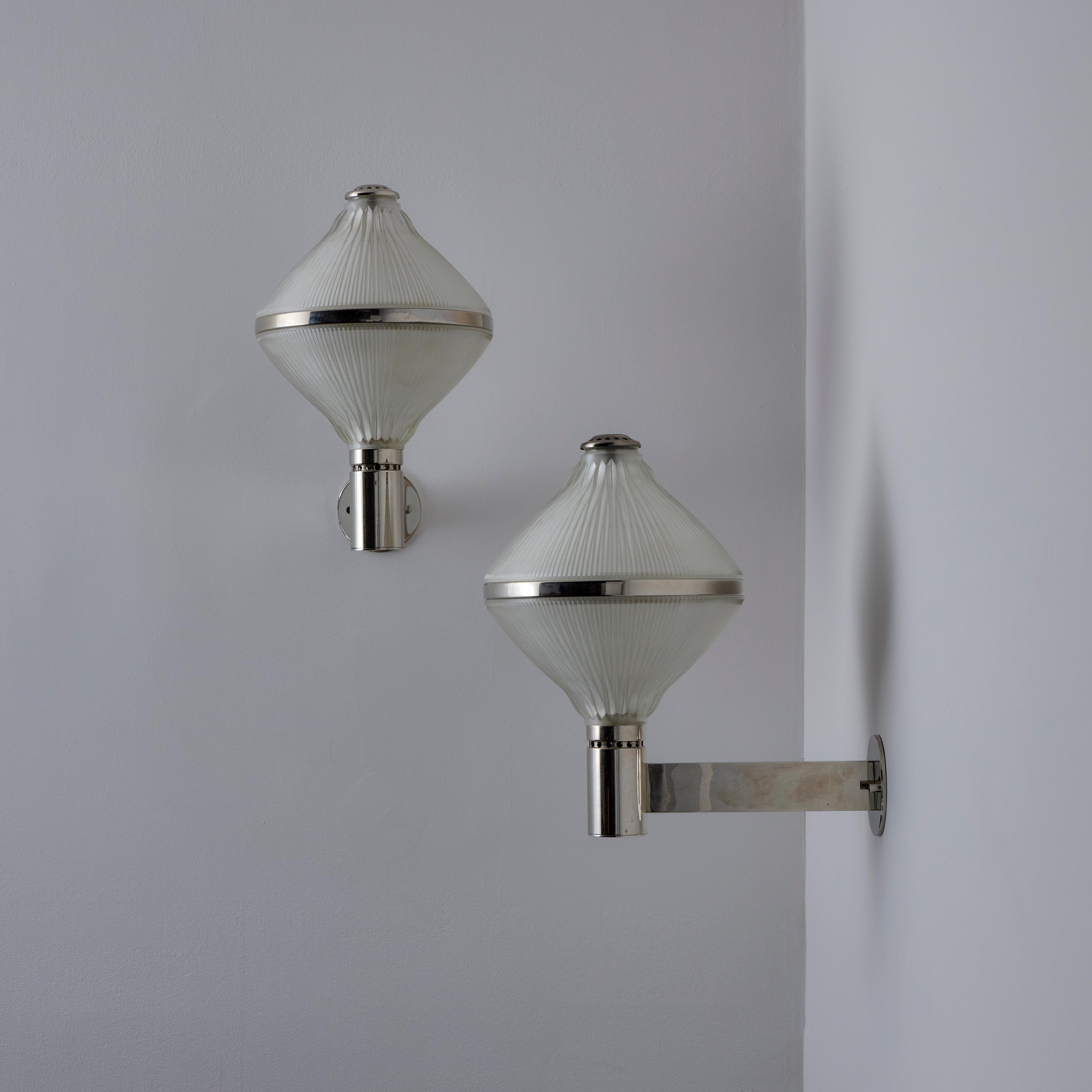 Polished Pair of Studio B.B.P.R. Sconces For Sale