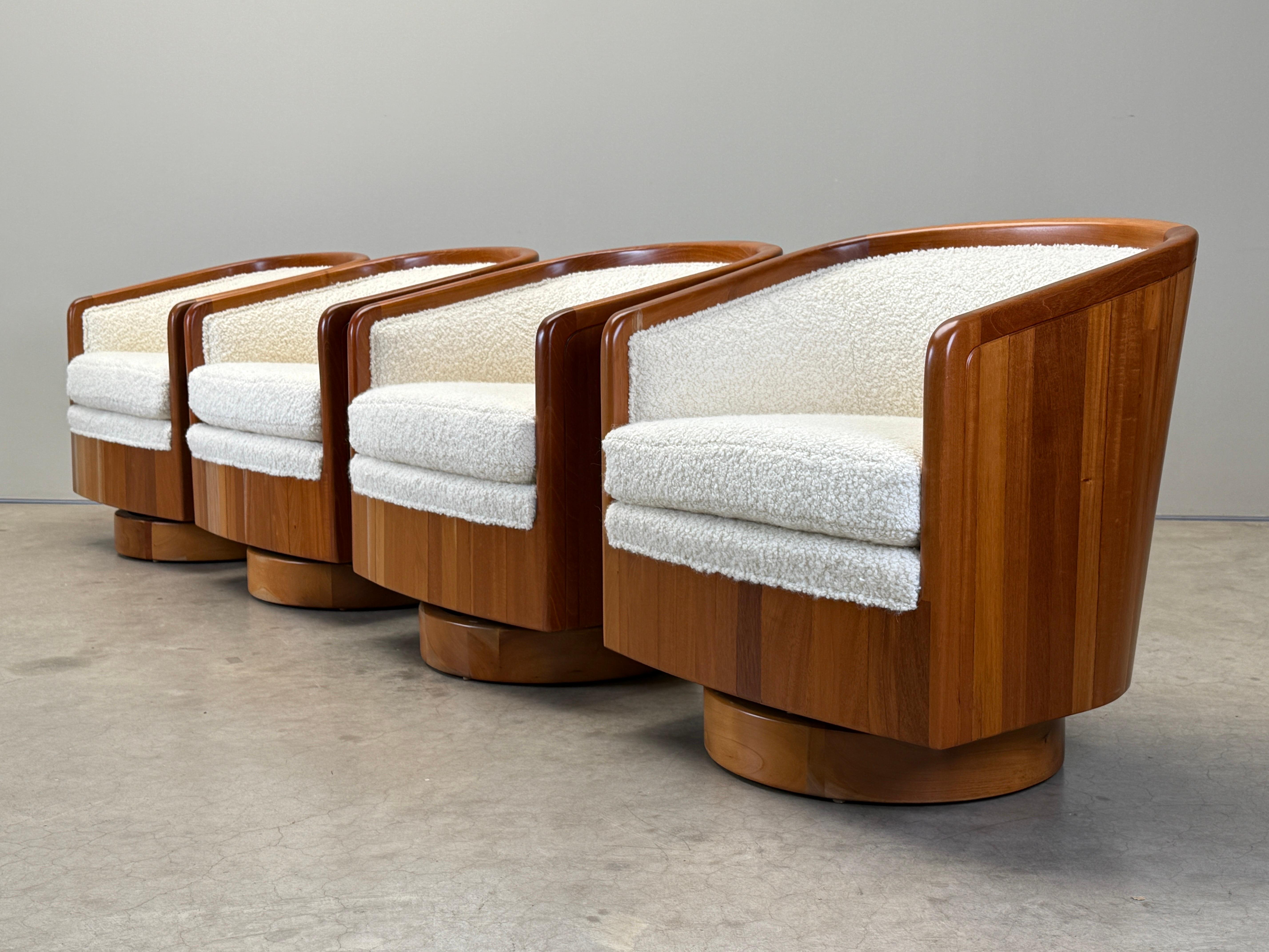 Paire de chaises pivotantes Studio Craft en vente 9