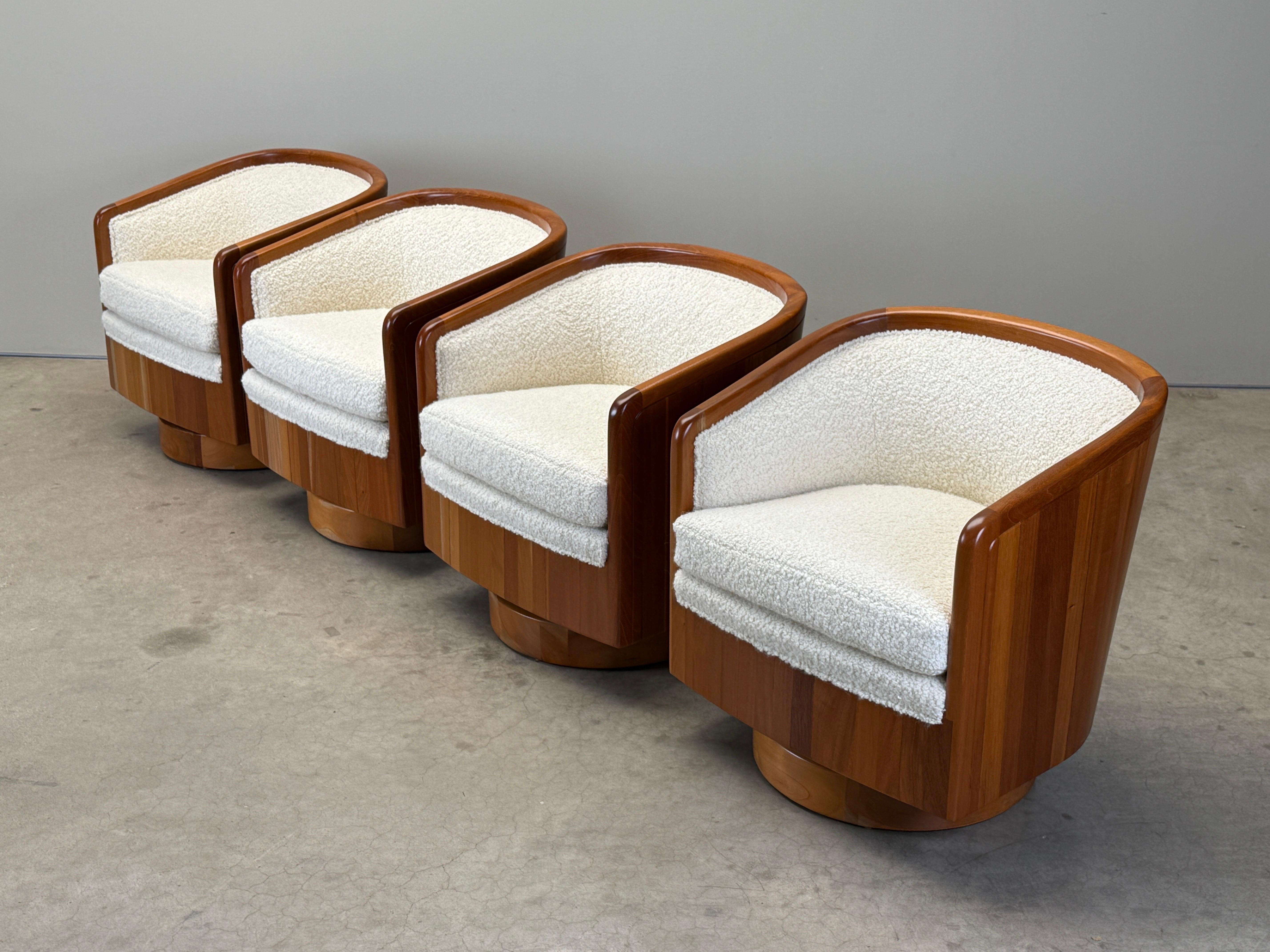 Paire de chaises pivotantes Studio Craft en vente 11