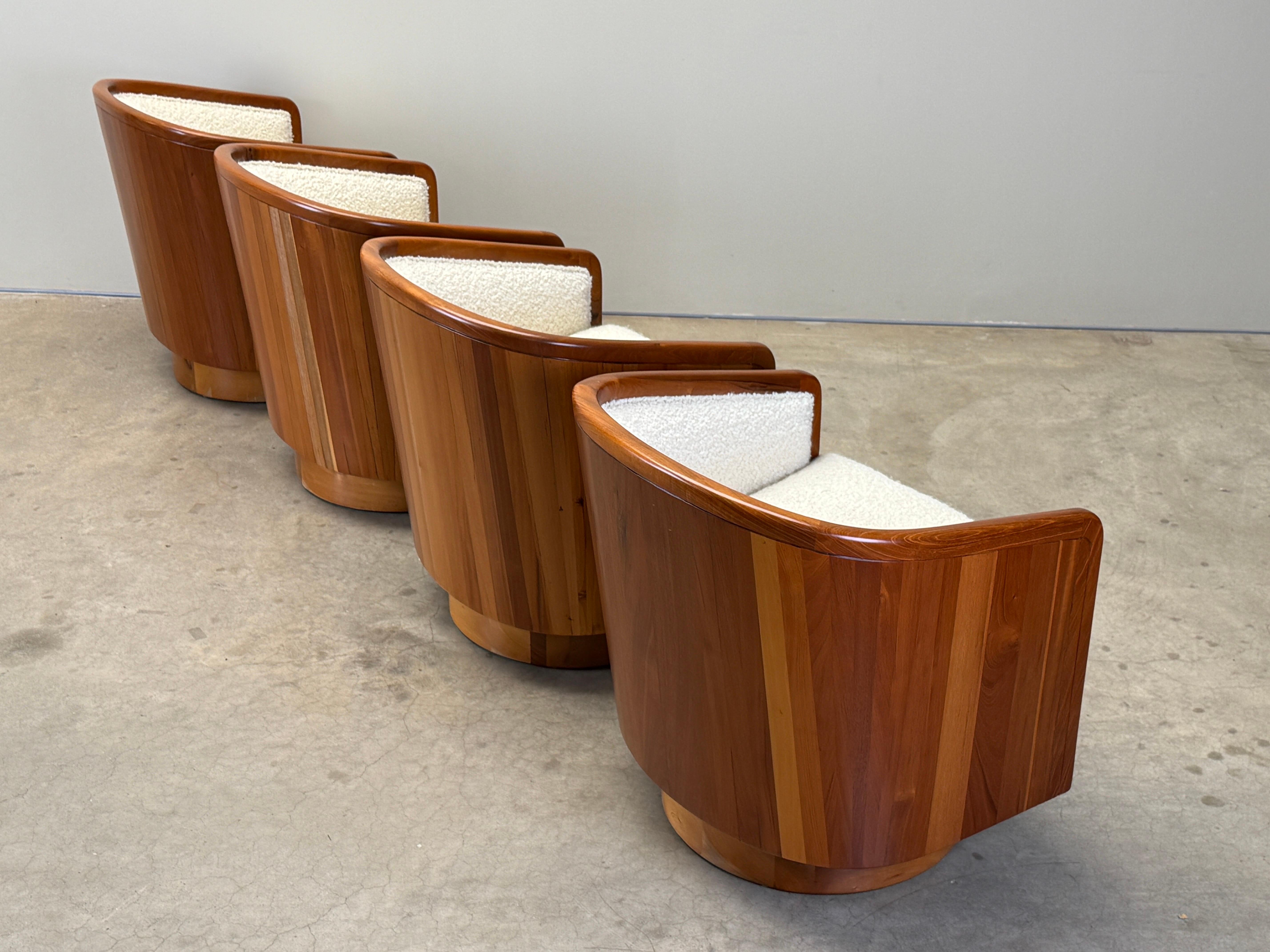 Paire de chaises pivotantes Studio Craft en vente 12