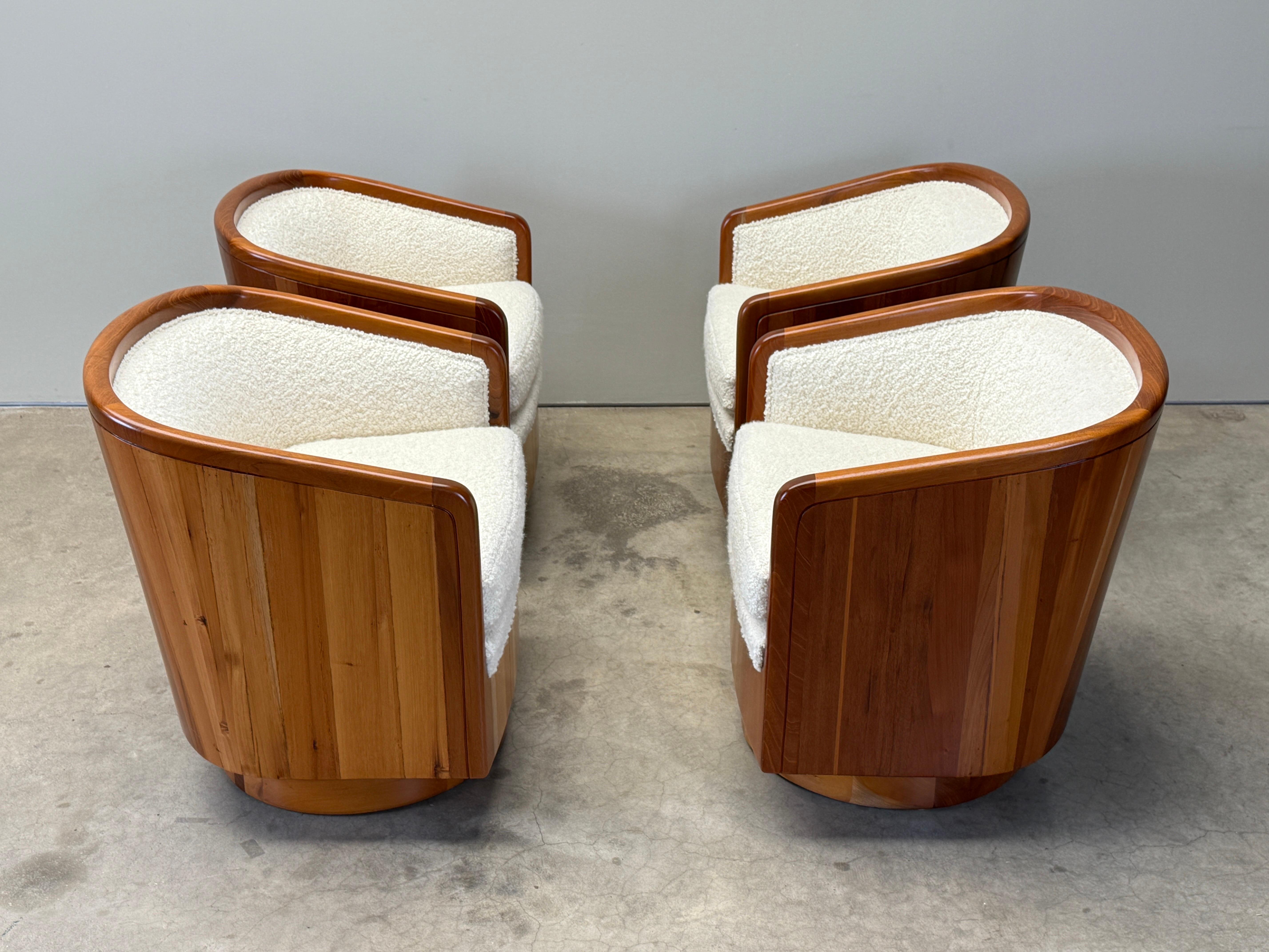 Paire de chaises pivotantes Studio Craft en vente 14