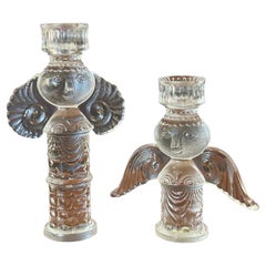 Paire de chandeliers ange Studio-Line de Bjorn Wiinblad pour Rosenthal