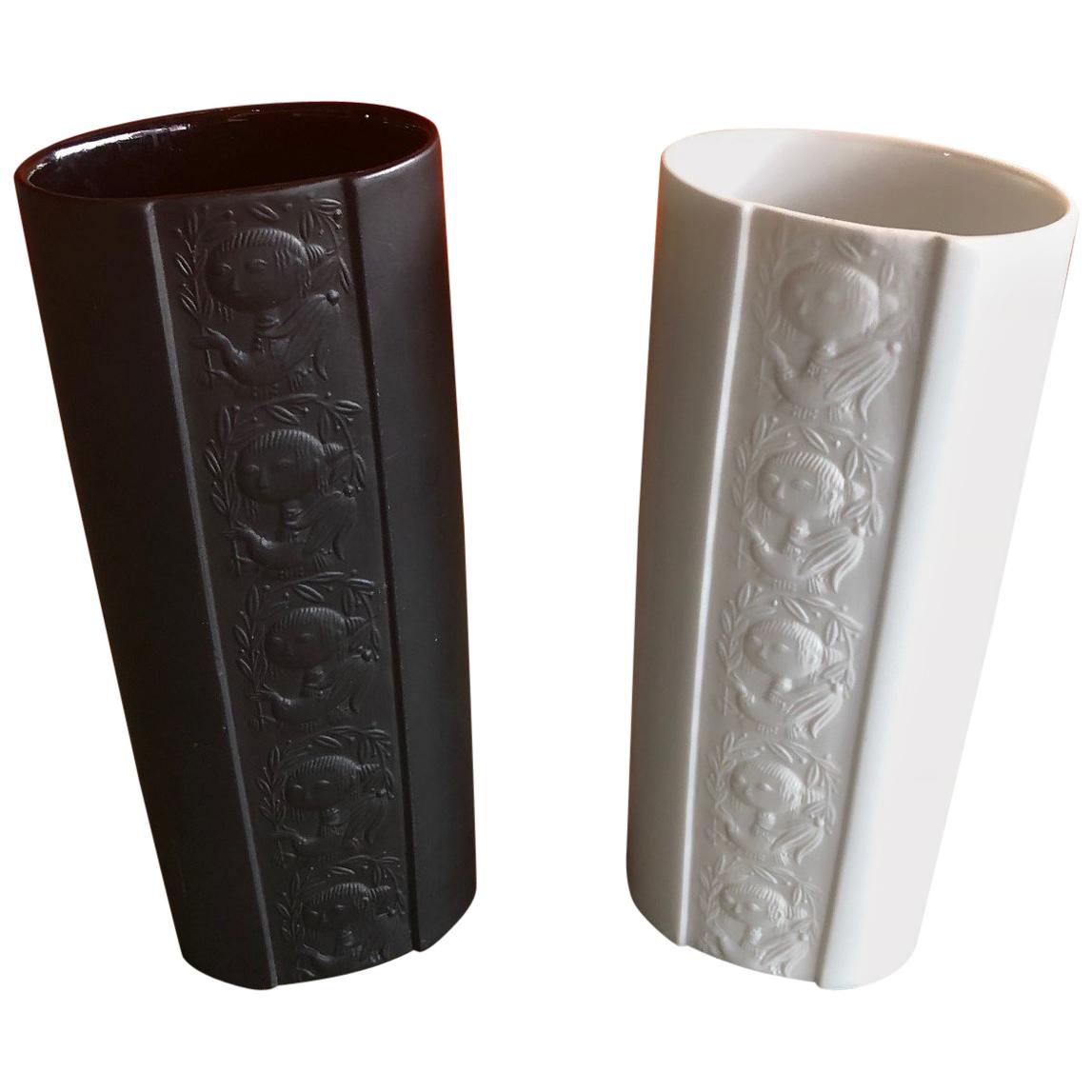 Pair of Studio Line Vases by Bjorn Wiinblad for Rosenthal For Sale
