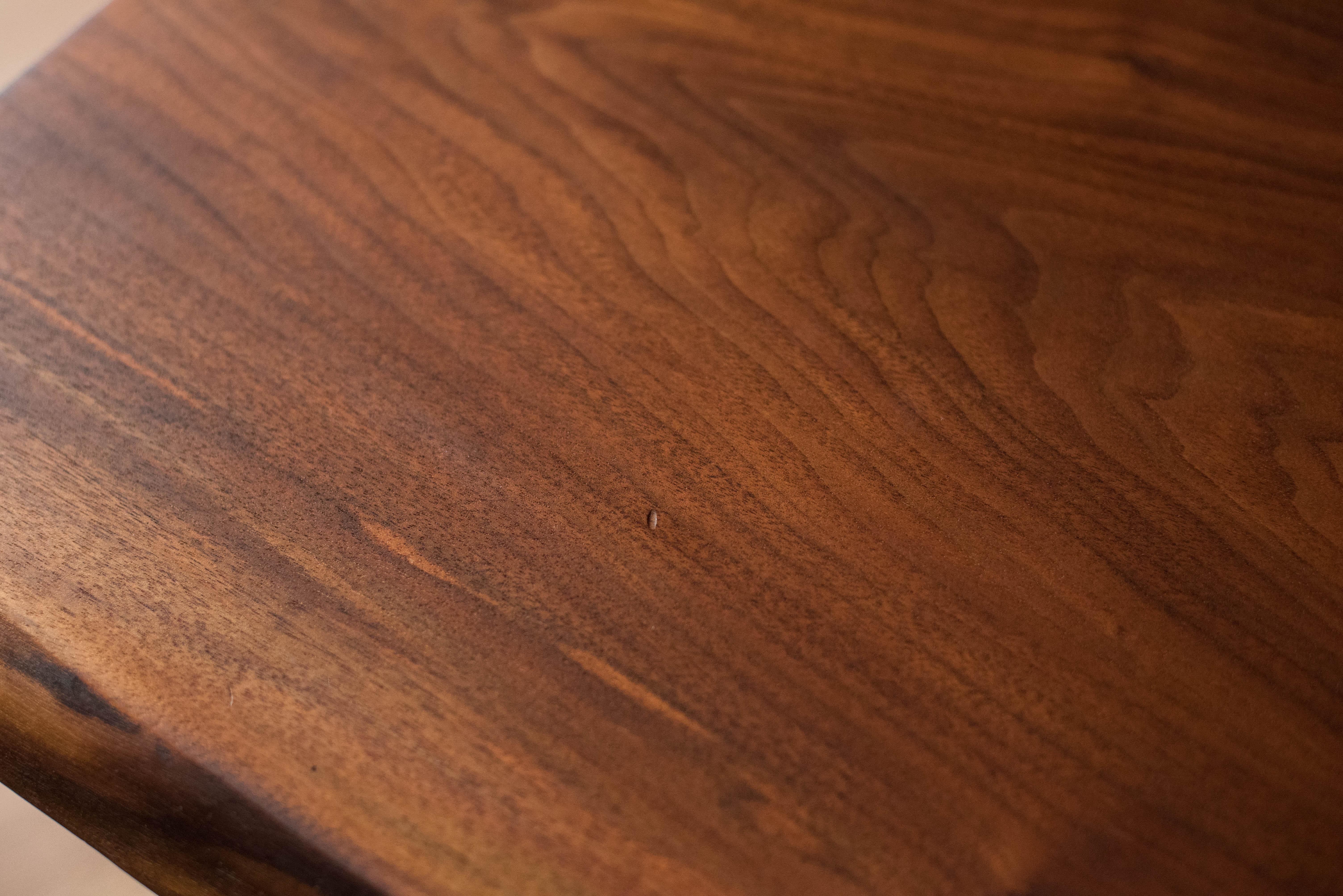 Pair of Studio Live Edge Solid Walnut End Tables by George Nakashima For Sale 5