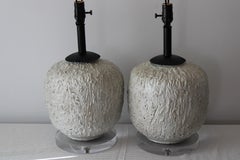 Pair of Studio Made Ceramic Lamps