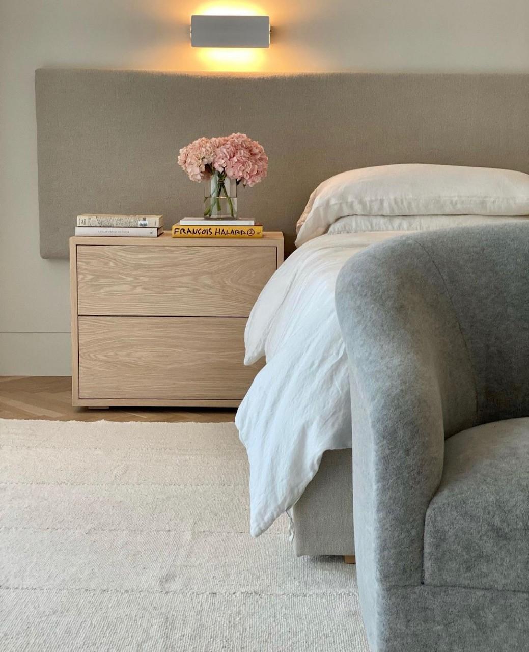 North American Pair of Studio Osklo Nightstands in Raw Bleached Oak