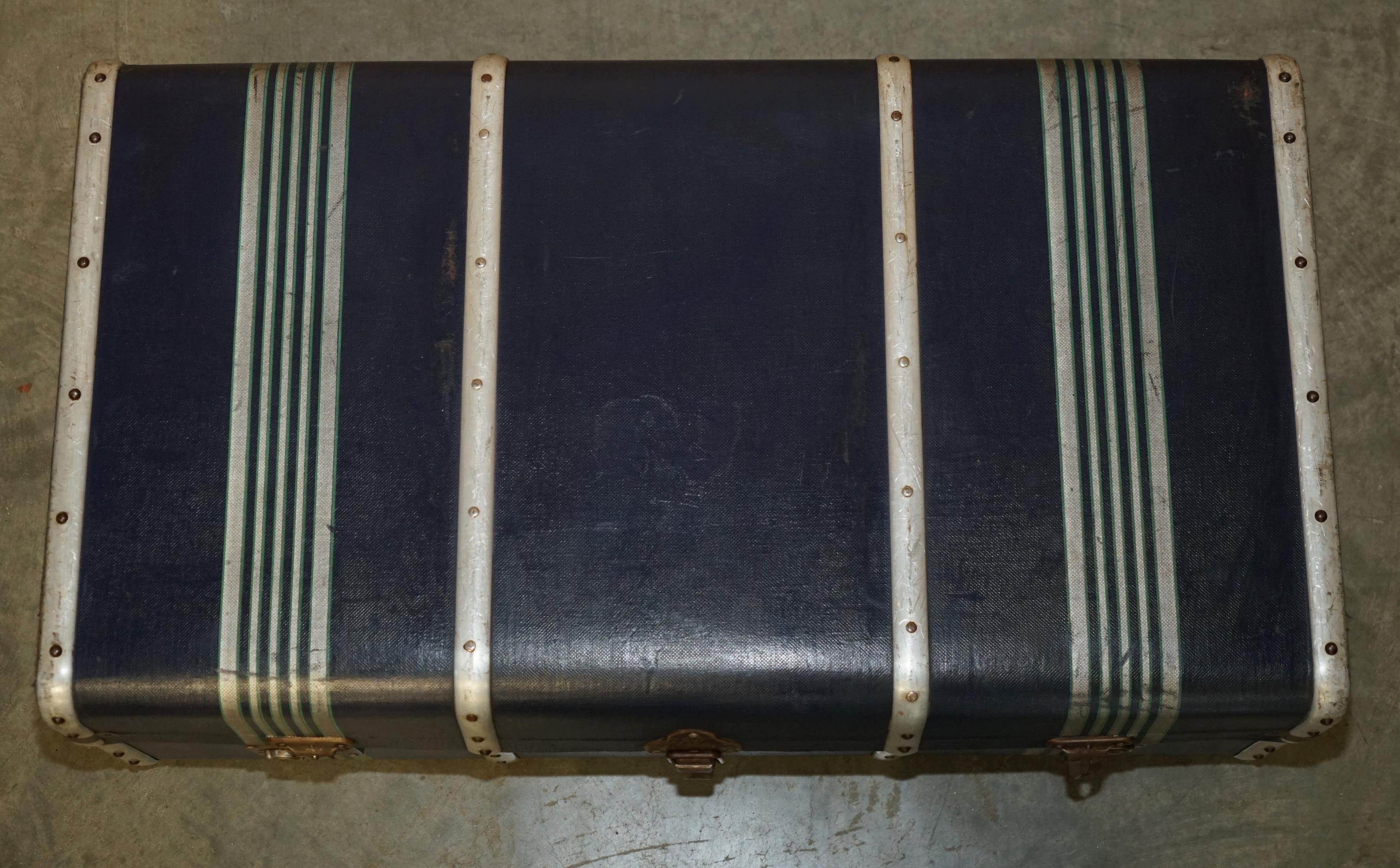 COPPIA DI STUPENDI CARRELLI DA VIAGGIO ANTICO CIRCA 1920 ART DECO in vendita 8