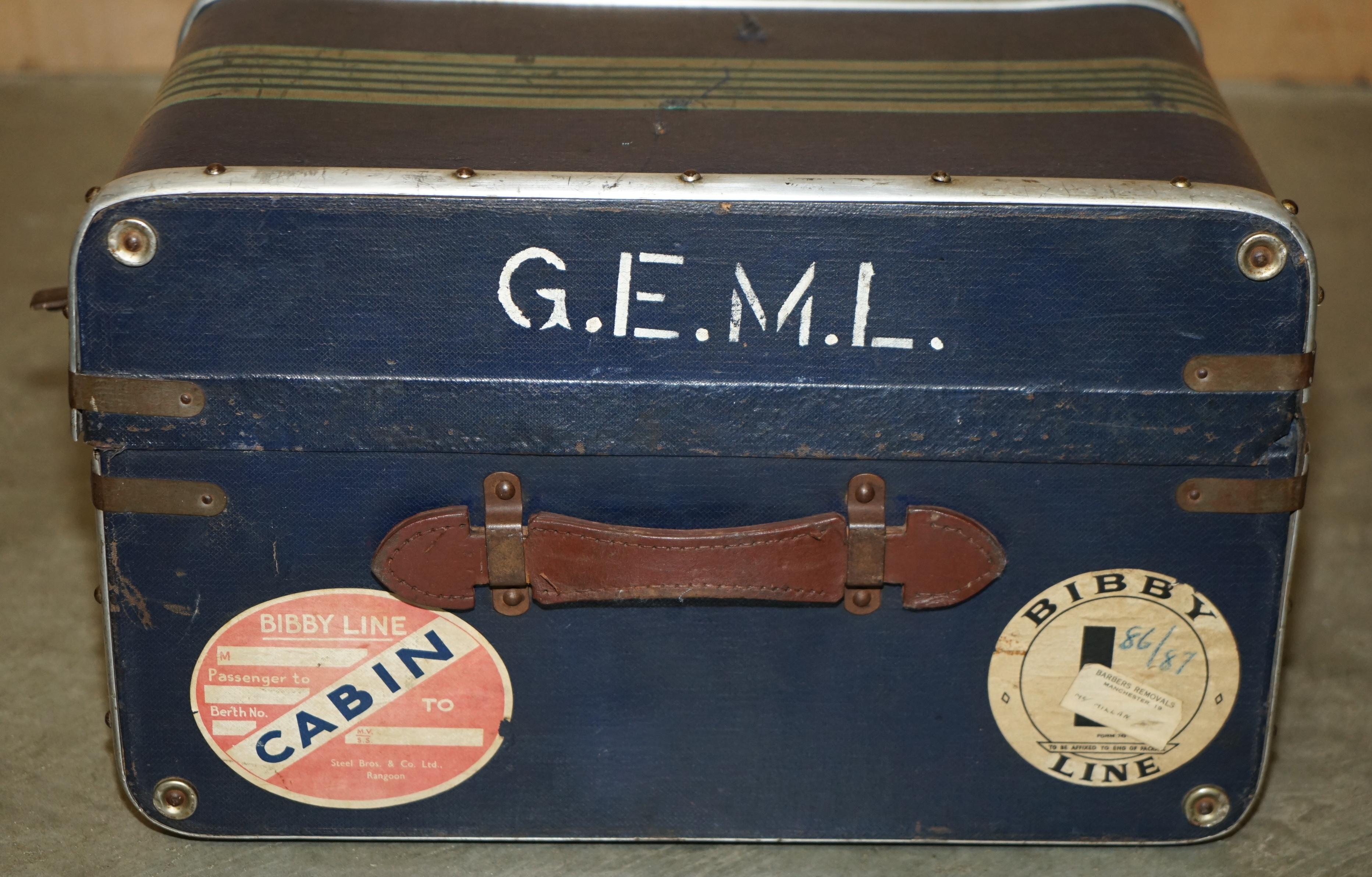 Inizio XX secolo COPPIA DI STUPENDI CARRELLI DA VIAGGIO ANTICO CIRCA 1920 ART DECO in vendita