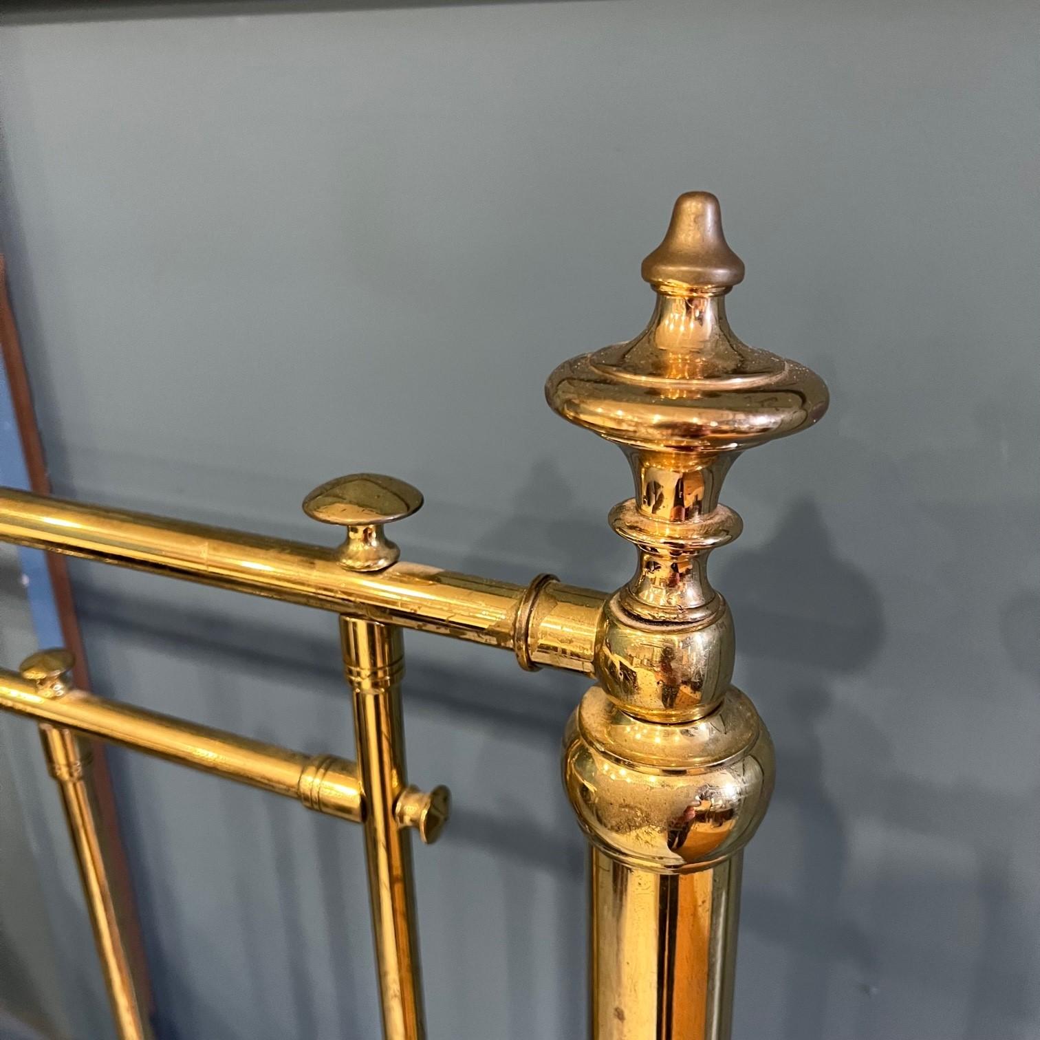 Pair of Stunning Antique English Winfield Large Single Brass Beds For Sale at 1stDibs antique