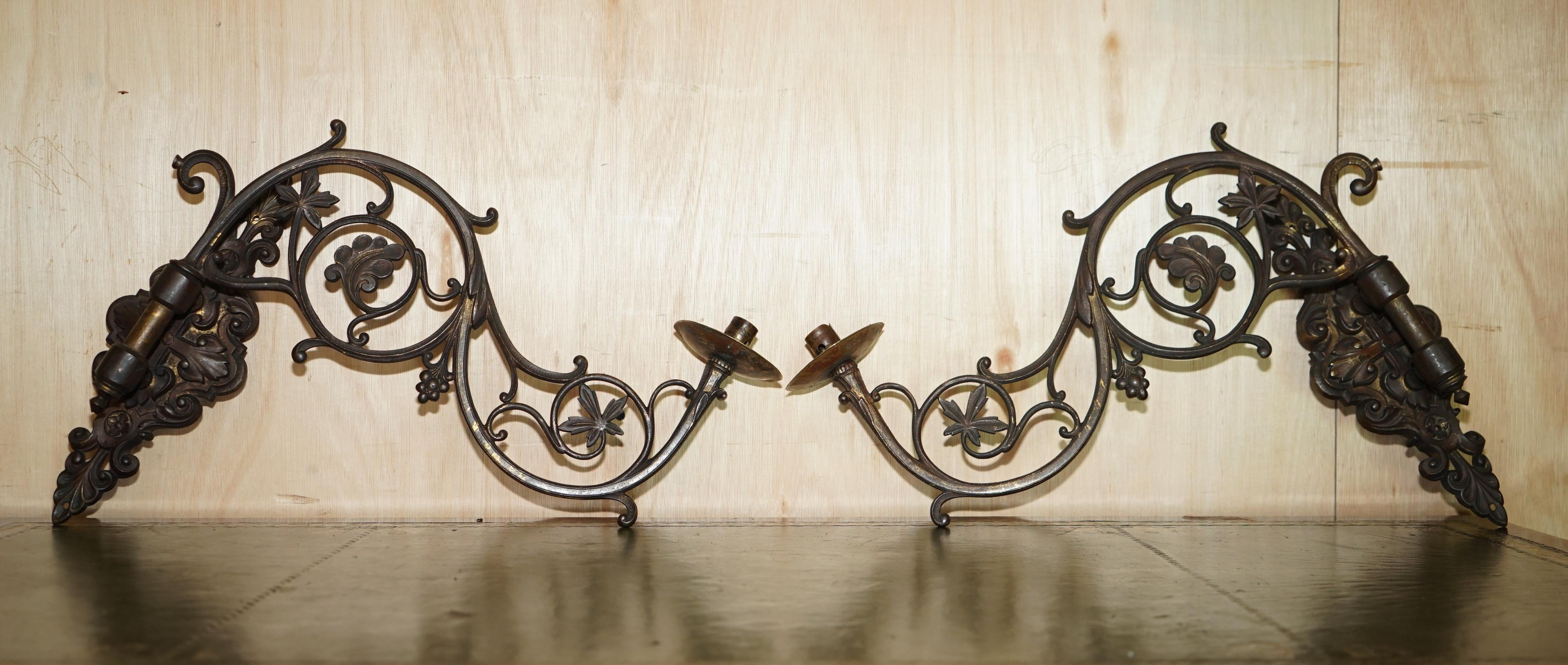 Royal House Antiques

Royal House Antiques is delighted to offer for sale this exquisite pair of circa 1860 gilt bronze French wall sconces

These came from my favourite antiques dealer in Belgium along with four or five other sets all of which are