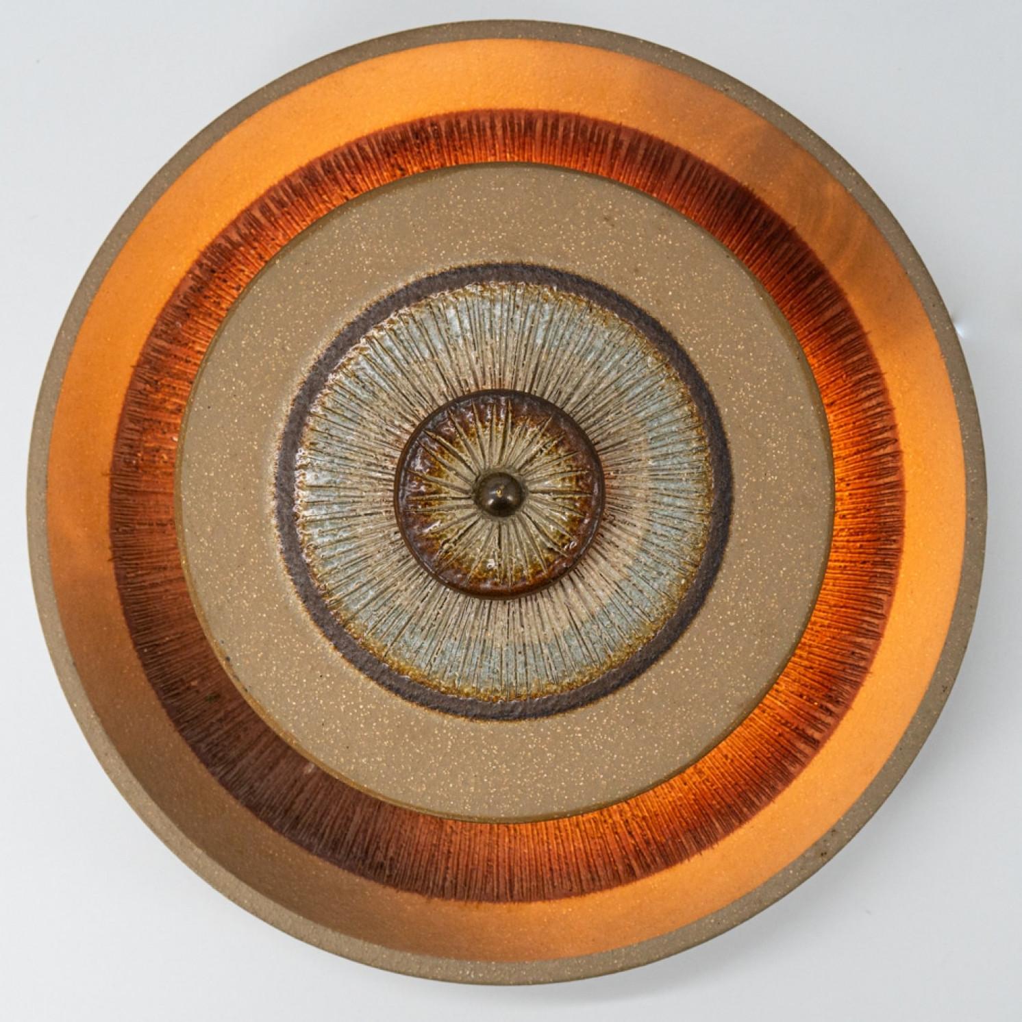 Pair of Stunning Ceramic Wall Light, Denmark, 1970 (Copy) For Sale 3