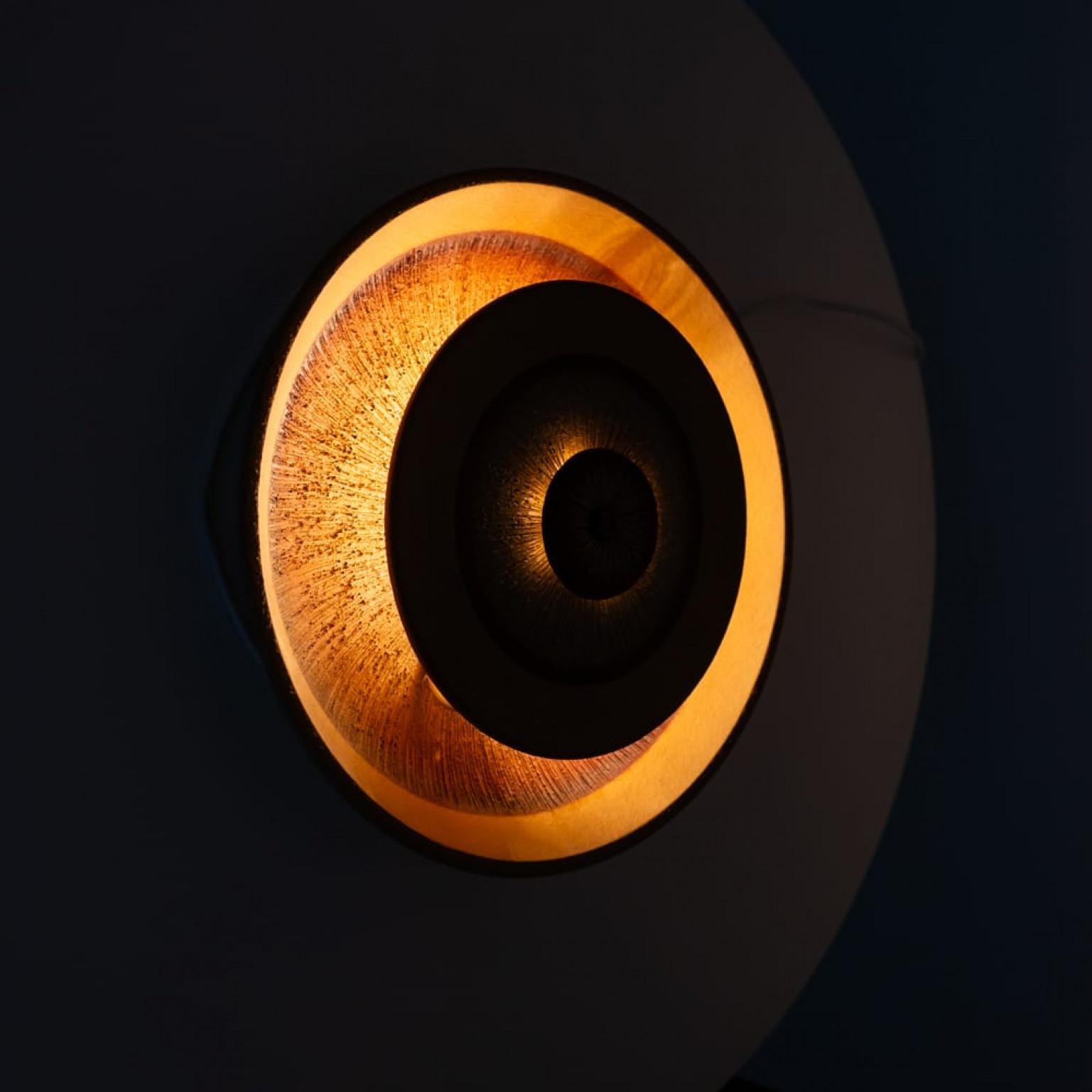 Pair of Stunning Ceramic Wall Light, Denmark, 1970 (Copy) For Sale 4