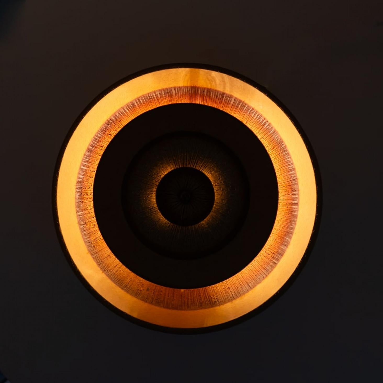 Pair of Stunning Ceramic Wall Light, Denmark, 1970 (Copy) For Sale 5