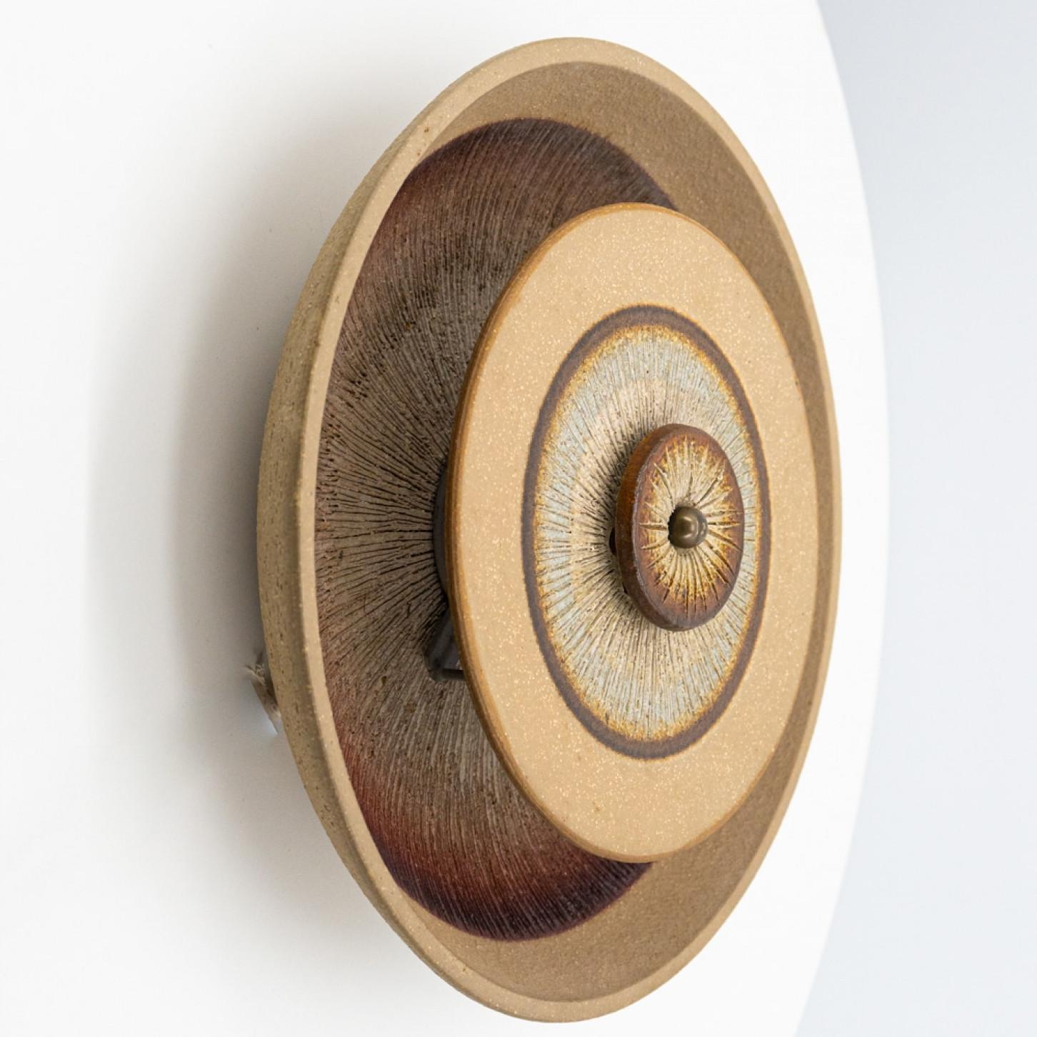 Space Age Pair of Stunning Ceramic Wall Light, Denmark, 1970 (Copy) For Sale