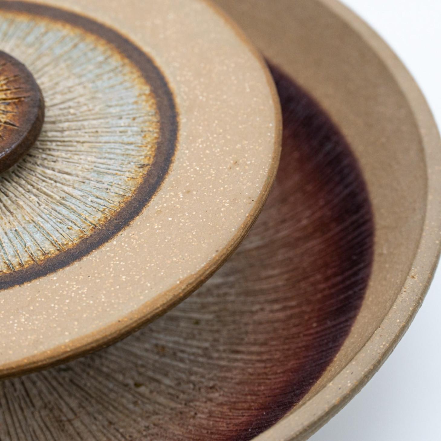 Late 20th Century Pair of Stunning Ceramic Wall Light, Denmark, 1970 (Copy) For Sale