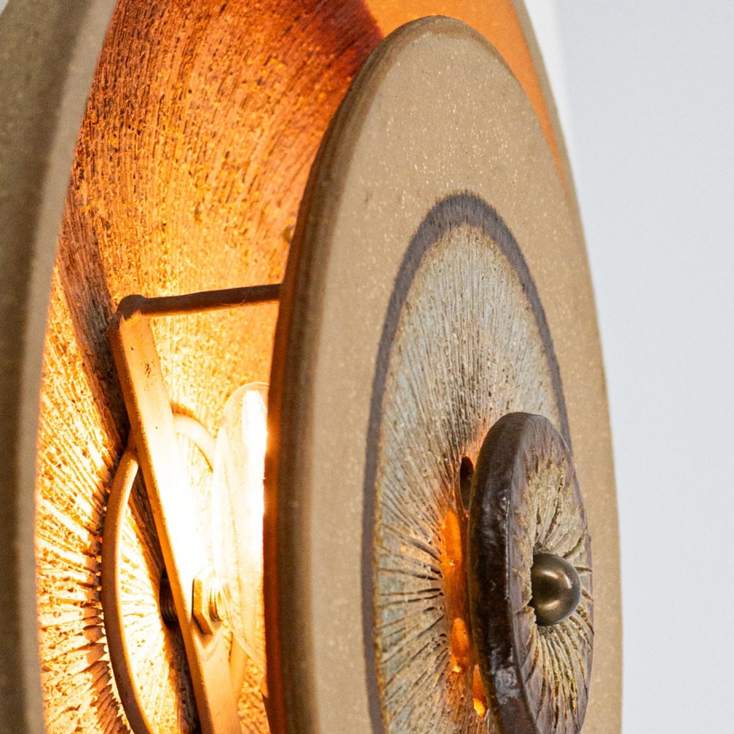 Pair of Stunning Ceramic Wall Light, Denmark, 1970 (Copy) For Sale 2