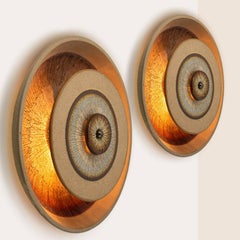 Pair of Stunning Ceramic Wall Light, Denmark, 1970