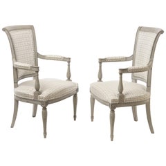 Paire d'étonnants fauteuils de style Directoire