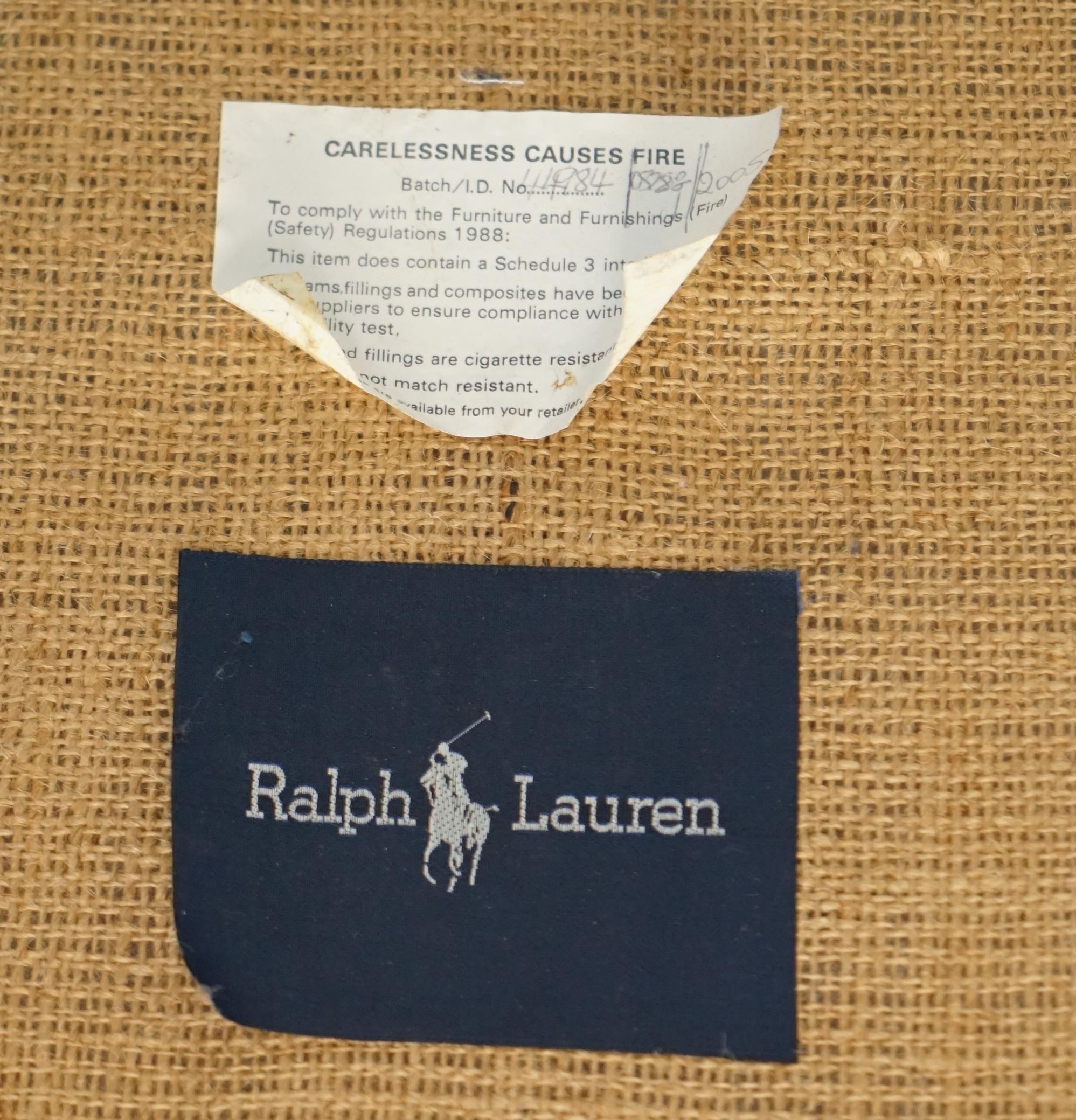 PAIRO DI STUPENDE POLTRONE EXTRA LARGE DI RALPH LAUREN IN TESSUTO TARTAN SCOZZESE in vendita 6
