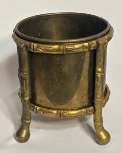 Coppia di splendidi cachepot in finto bambù