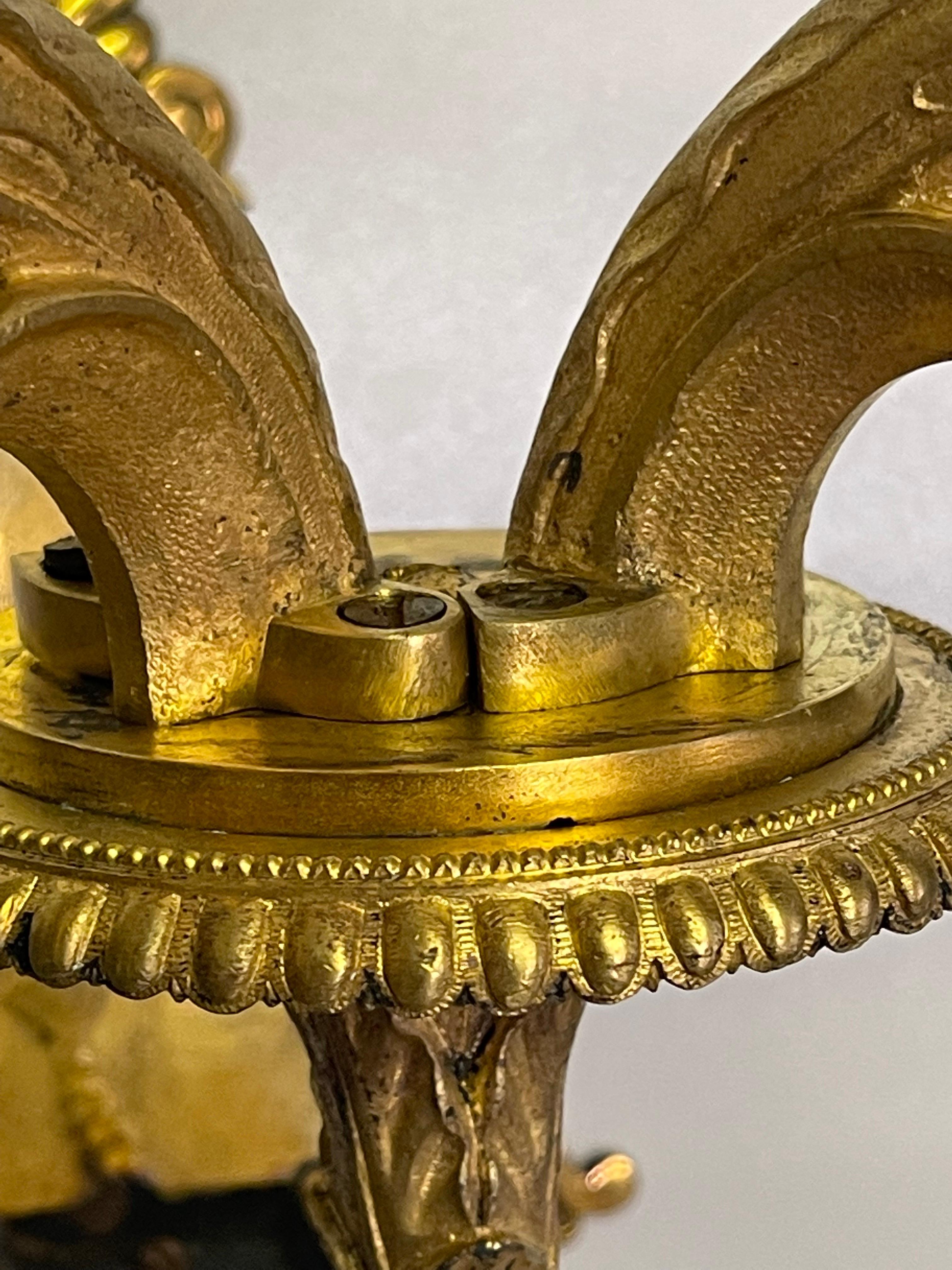 Pair of Stunning Russian Empire Period Ormolu Wall Sconces , ca. 1820s For Sale 3
