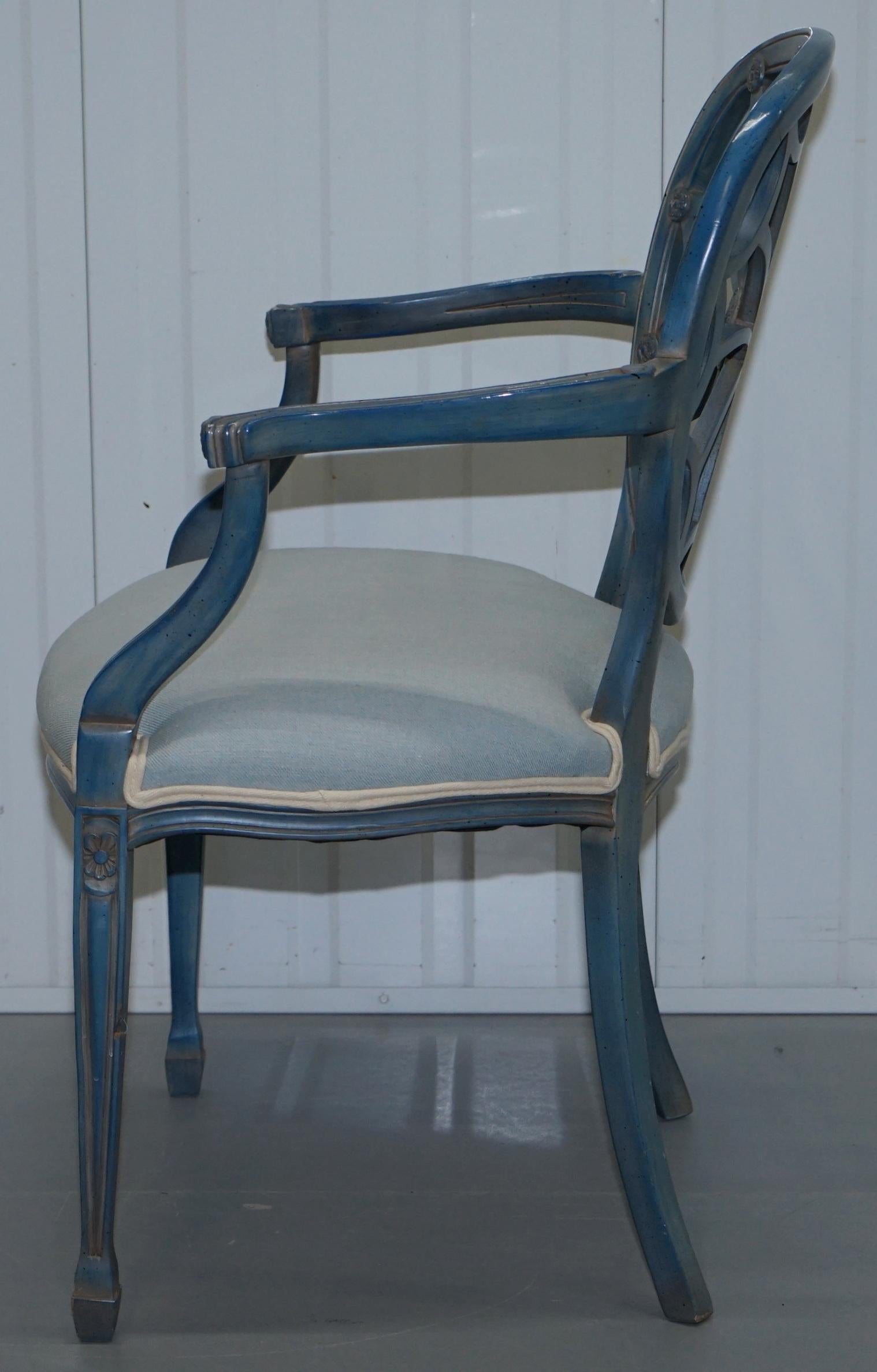 Pair of Stunning George Hepplewhite Spider Web Back Occasional Chairs Armchairs 9