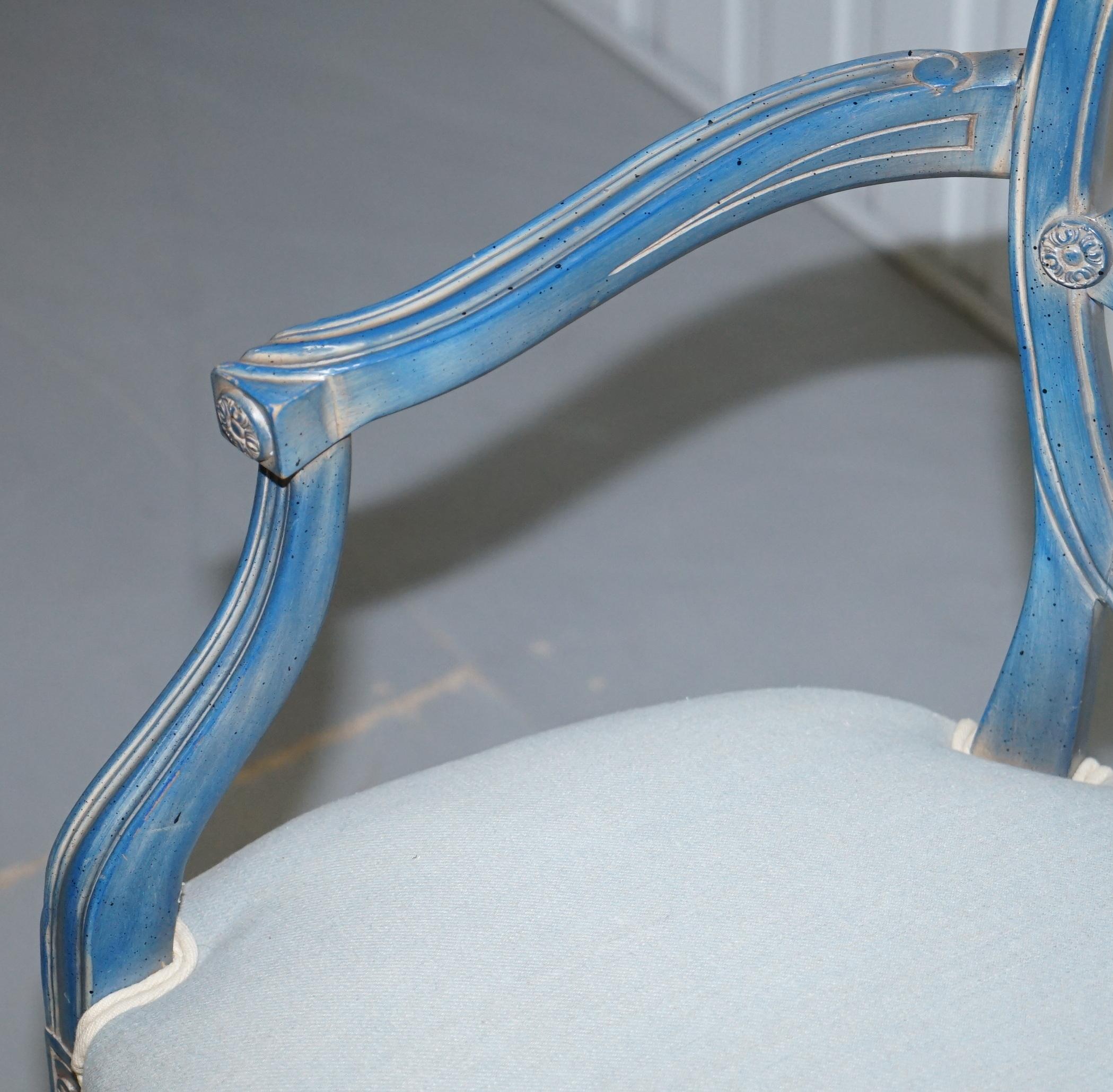 Pair of Stunning George Hepplewhite Spider Web Back Occasional Chairs Armchairs In Excellent Condition In West Sussex, Pulborough