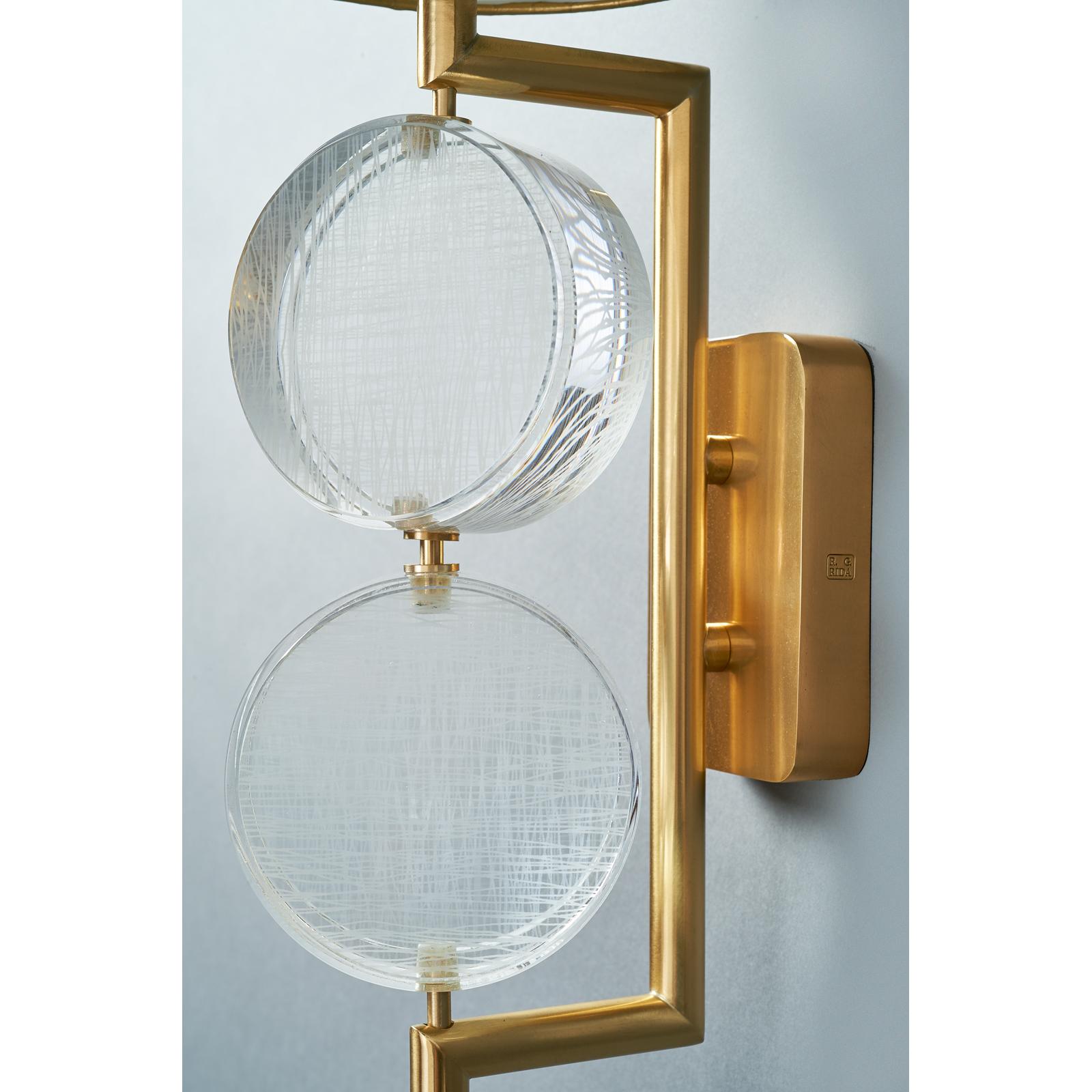 Pair of Stunning Glass Bottoni Sconces by Roberto Rida, 2018 1