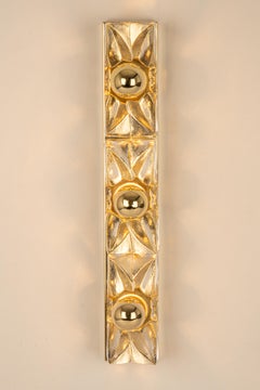 Wandleuchte aus atemberaubendem Glas von Sische, Deutschland, 1970er Jahre, Paar