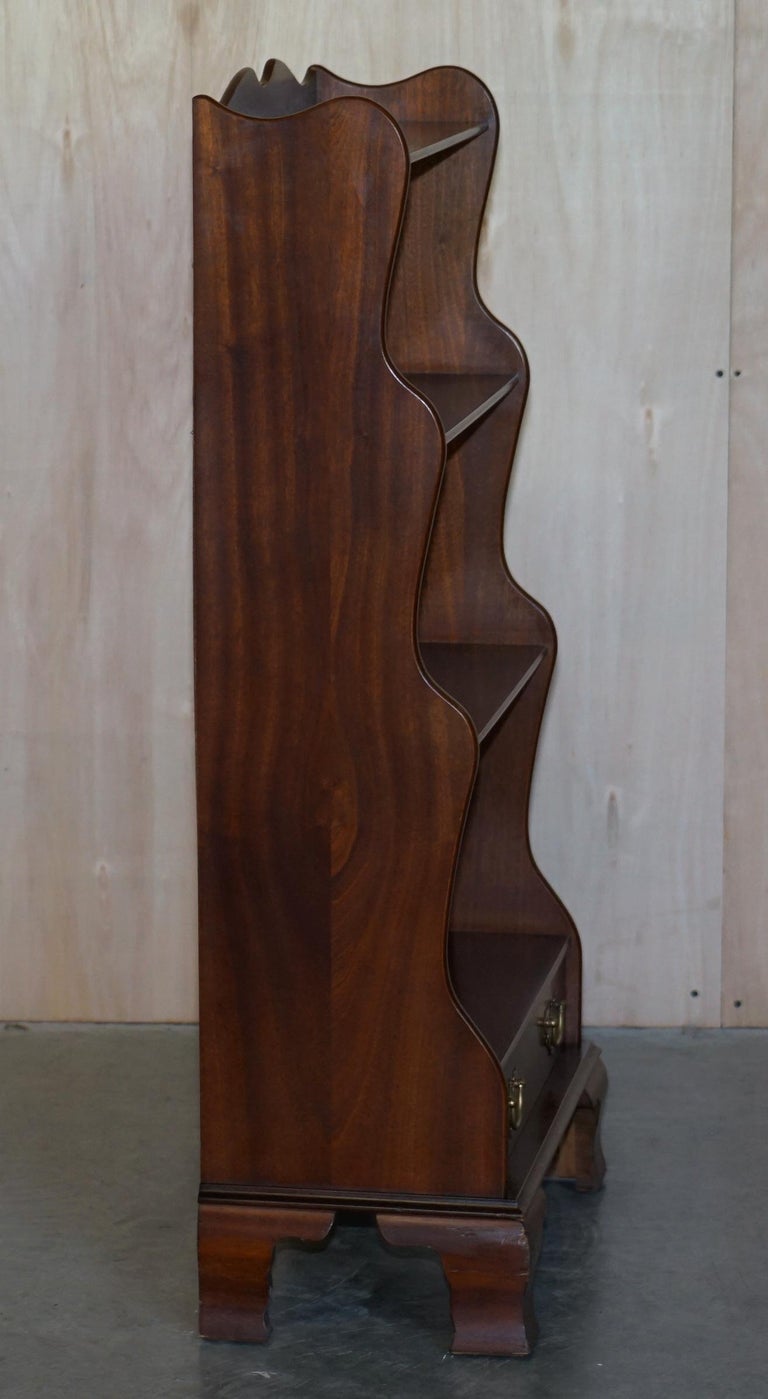 Pair of Stunning J Sydney Smith Stamped Hardwood Open Waterfall Dwarf