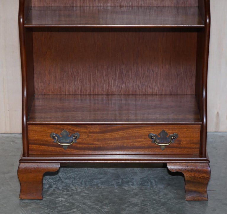 Pair of Stunning J Sydney Smith Stamped Hardwood Open Waterfall Dwarf