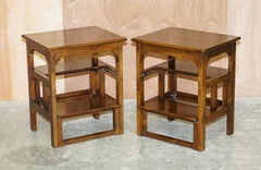 Pair of Stunning Metamorphic Library Steps Side Tables for Tall Study Bookcases