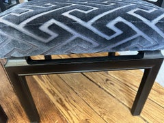 Pair of Stunning Mid Century Modern Michael Taylor for Baker Chevron Arm Chairs