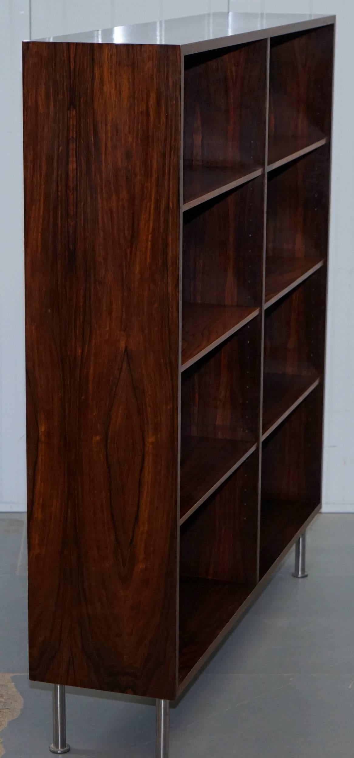 Hardwood Pair of Stunning Omann Jun Mobelfabrik Mid-Century Modern Wood Bookcases