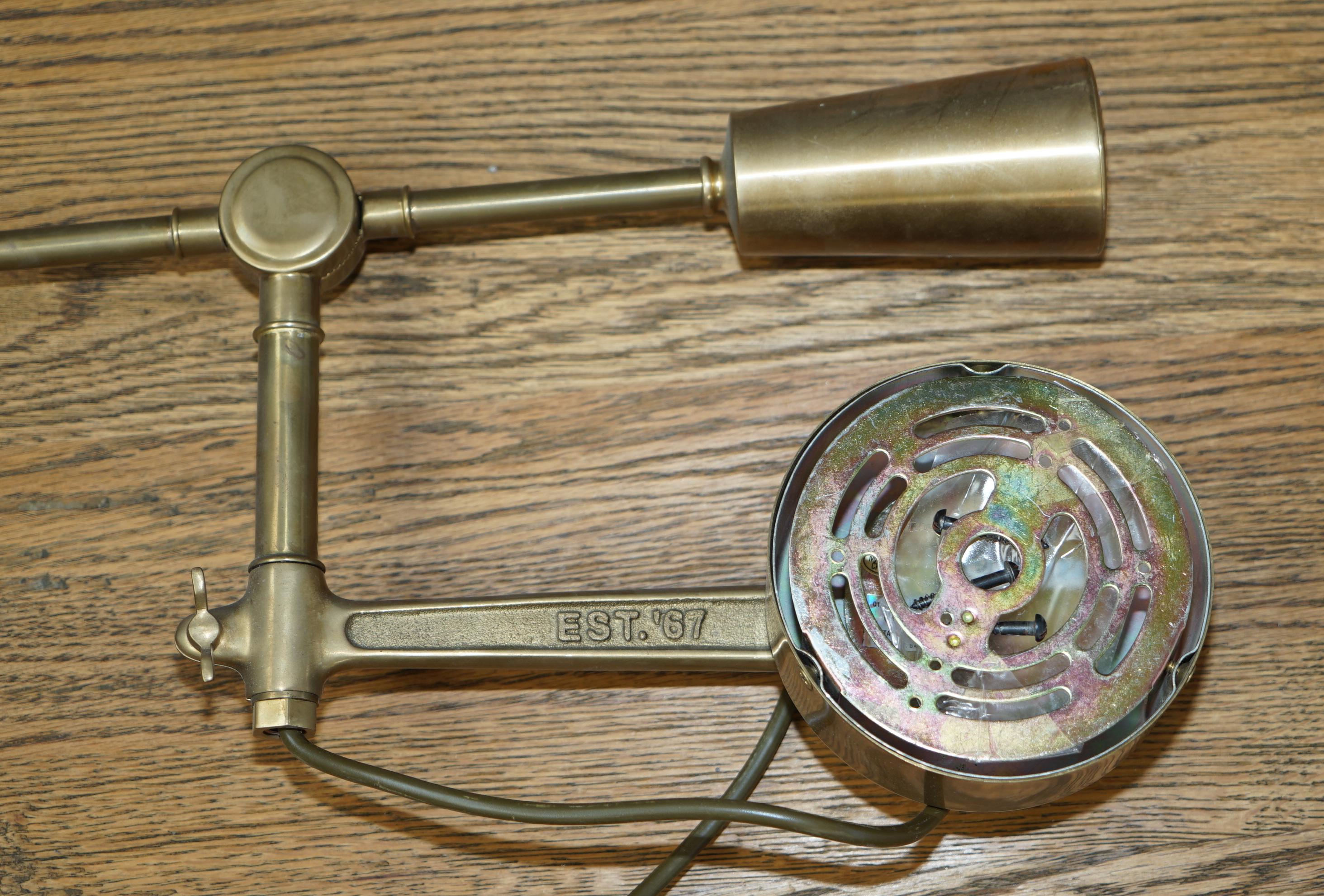 Pair of Stunning Ralph Lauren Boom Arm Brass Wall Adjustable Lamps 3
