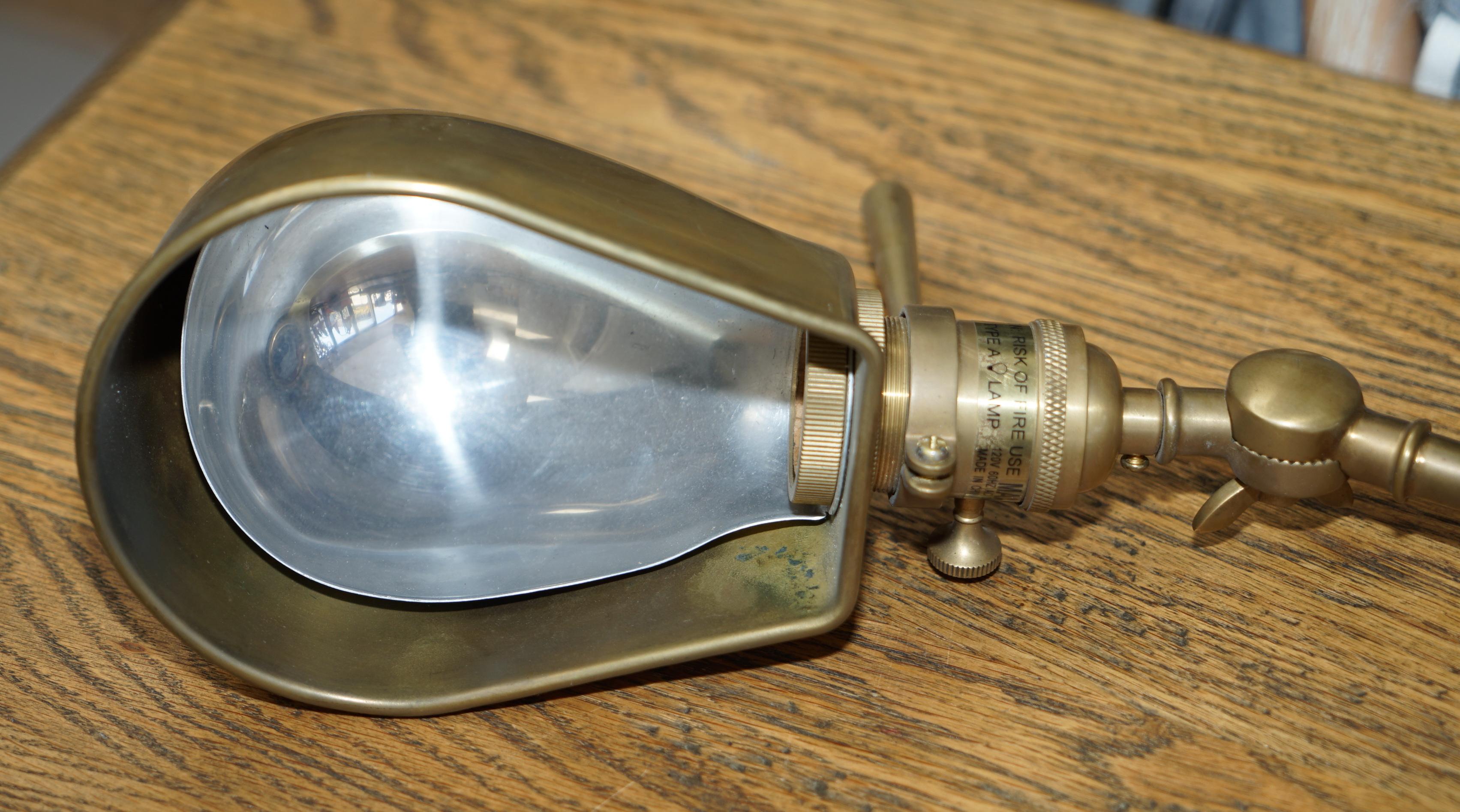Pair of Stunning Ralph Lauren Boom Arm Brass Wall Adjustable Lamps 4