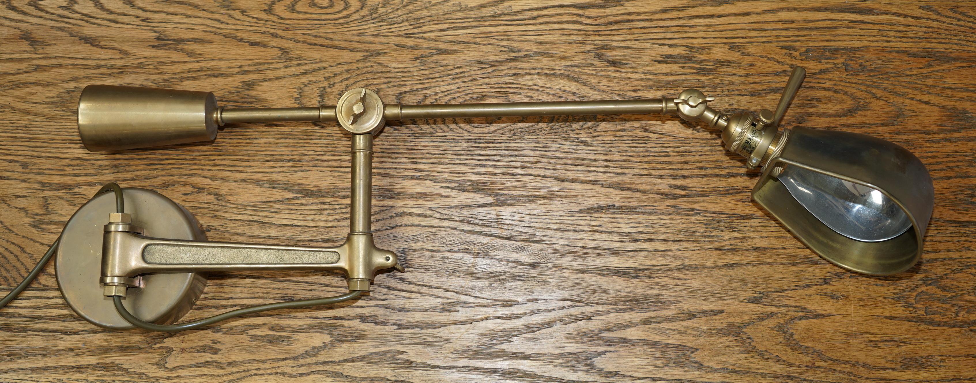 Pair of Stunning Ralph Lauren Boom Arm Brass Wall Adjustable Lamps 5